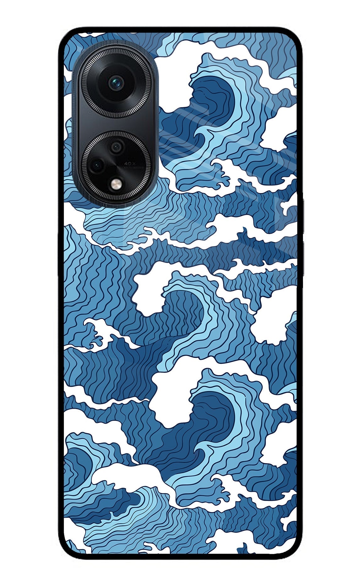 Blue Waves Case for Oppo F23