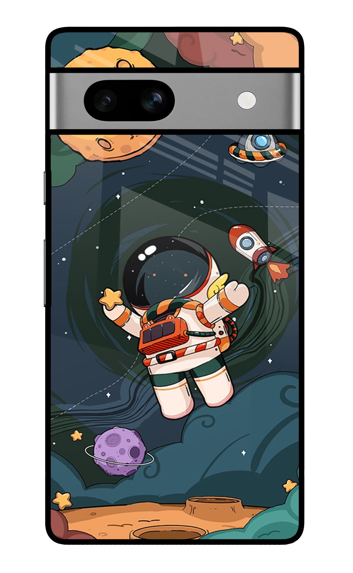 Cartoon Astronaut Case for Google Pixel 7A