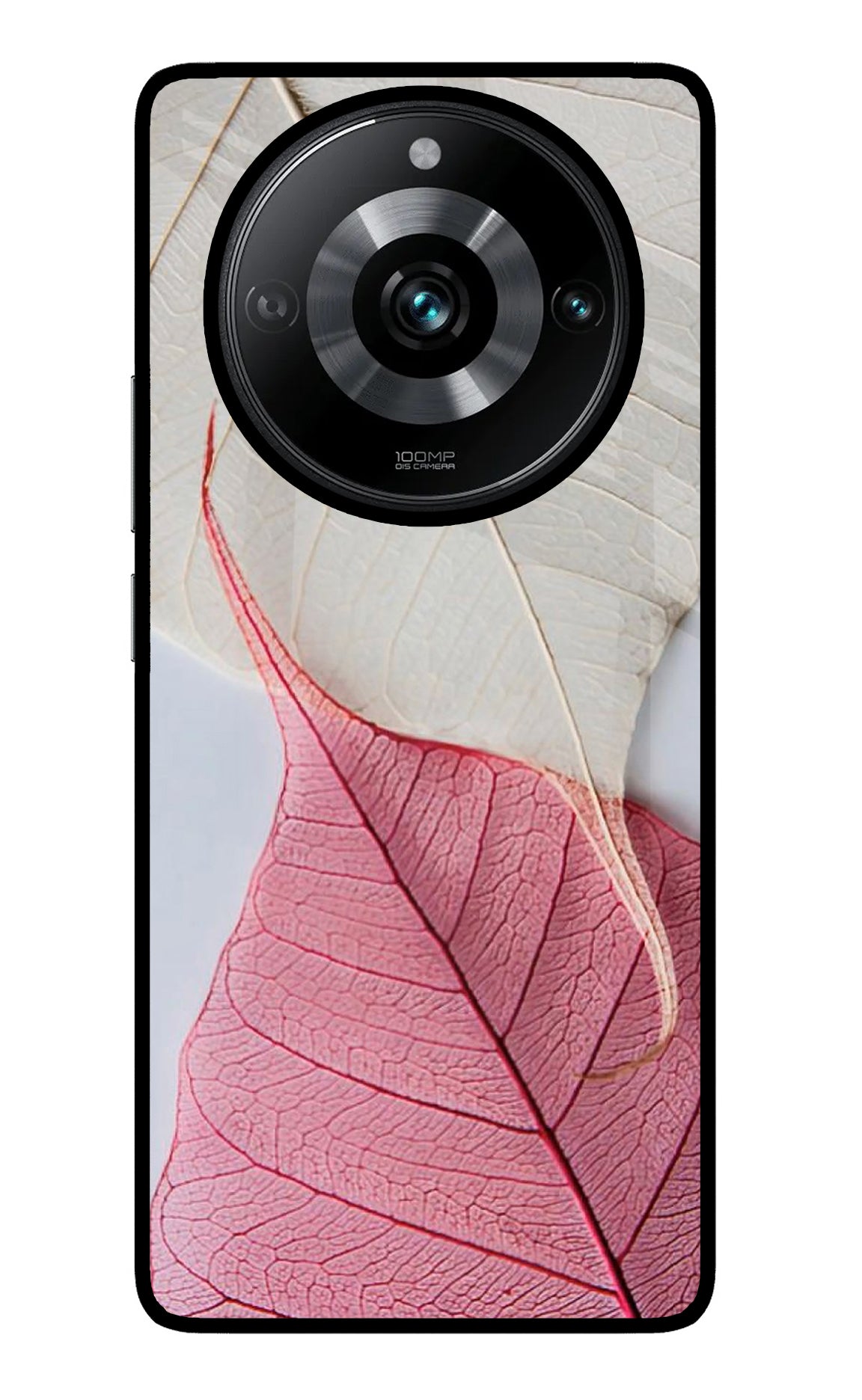 White Pink Leaf Case for Realme Narzo 60 Pro