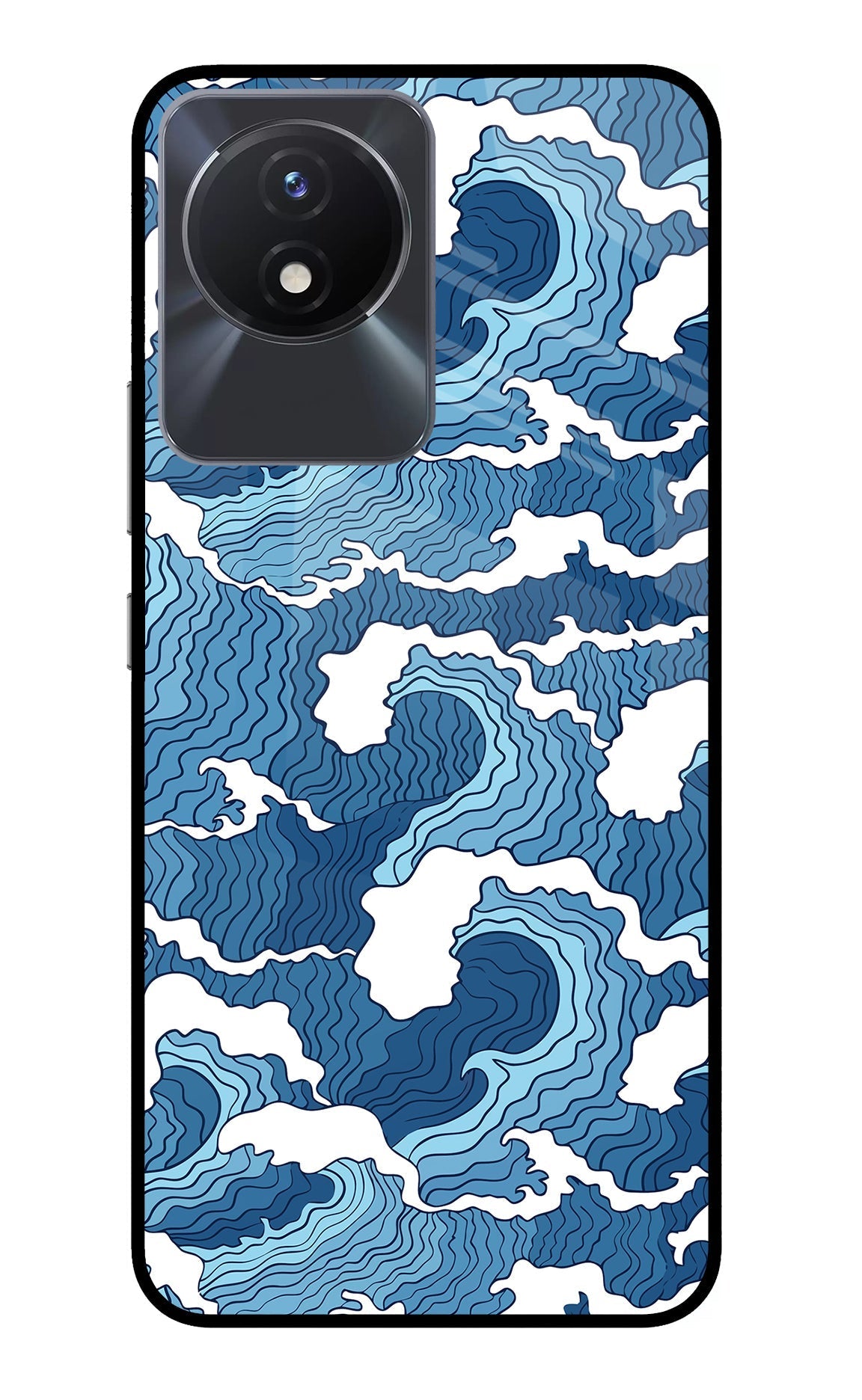 Blue Waves Case for Vivo Y02/Y02T