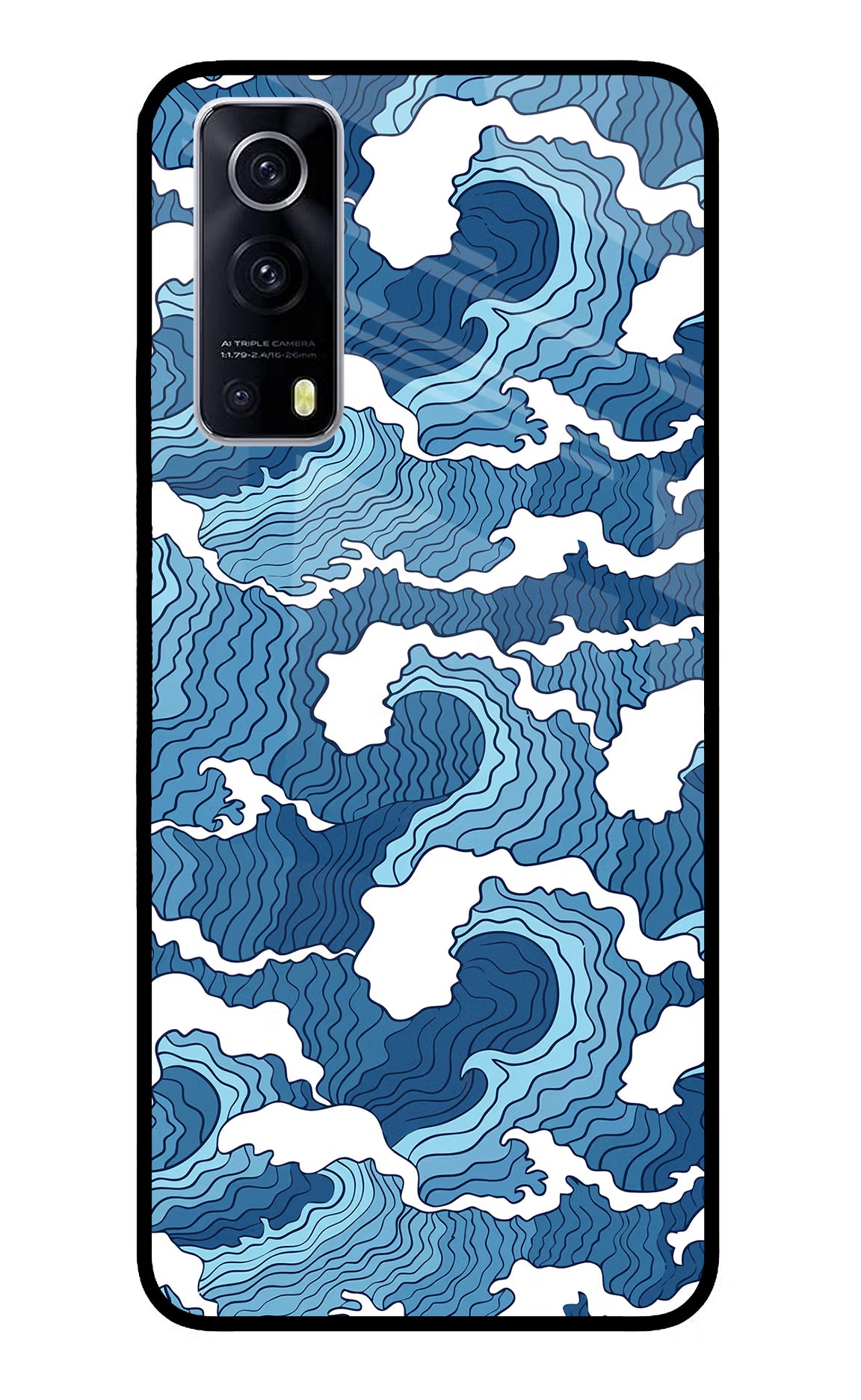 Blue Waves Case for iQOO Z3 5G by Casekaro