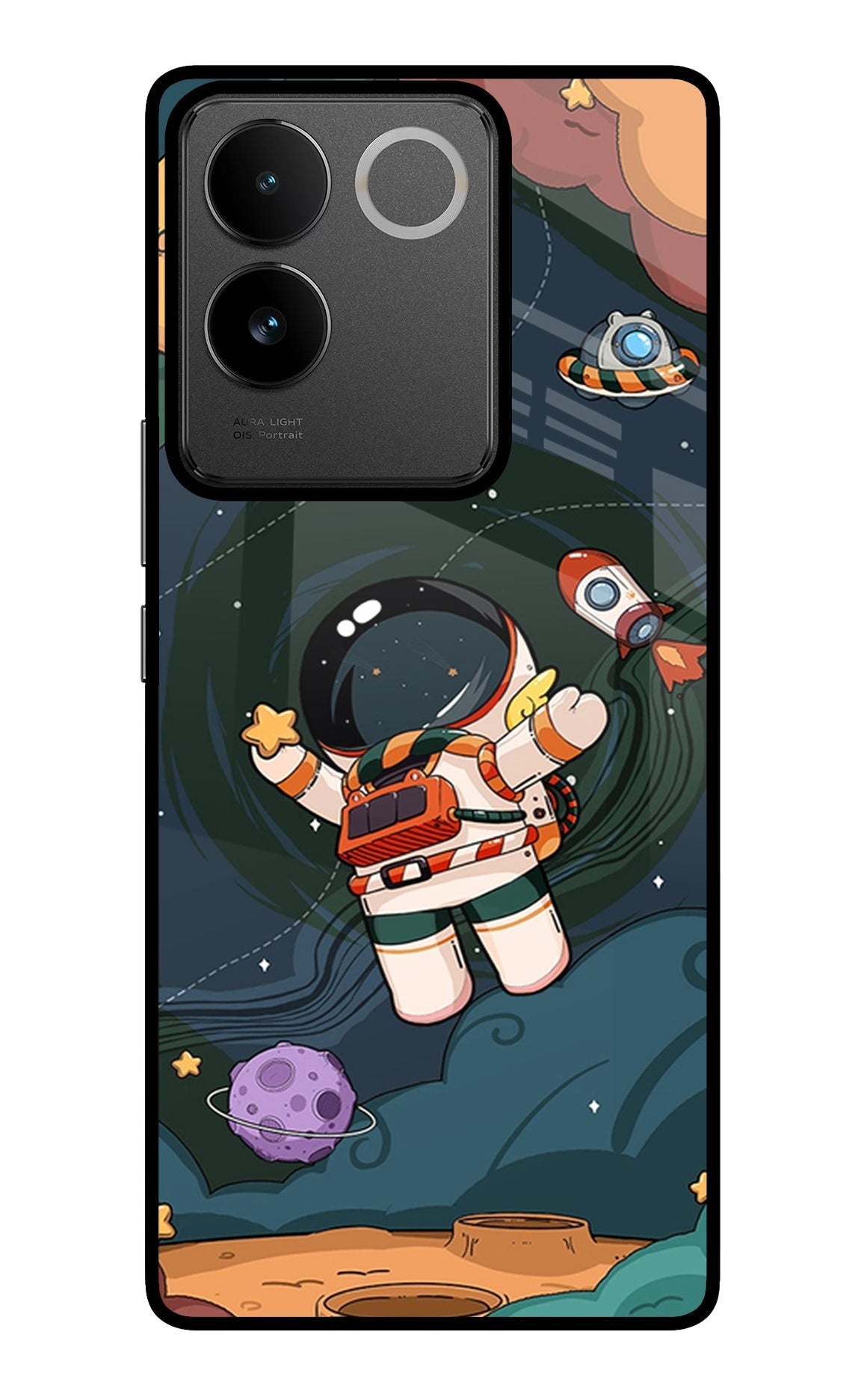 Cartoon Astronaut Case for IQOO Z7 Pro 5G