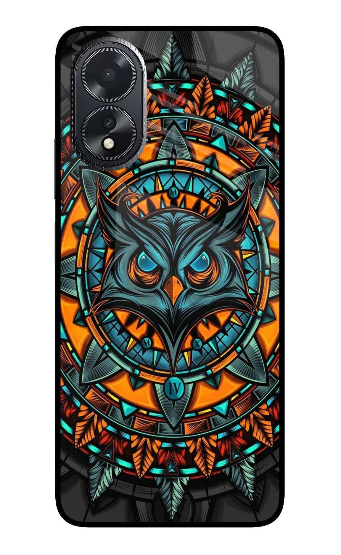Angry Owl Art Case for Oppo A18/Oppo A38