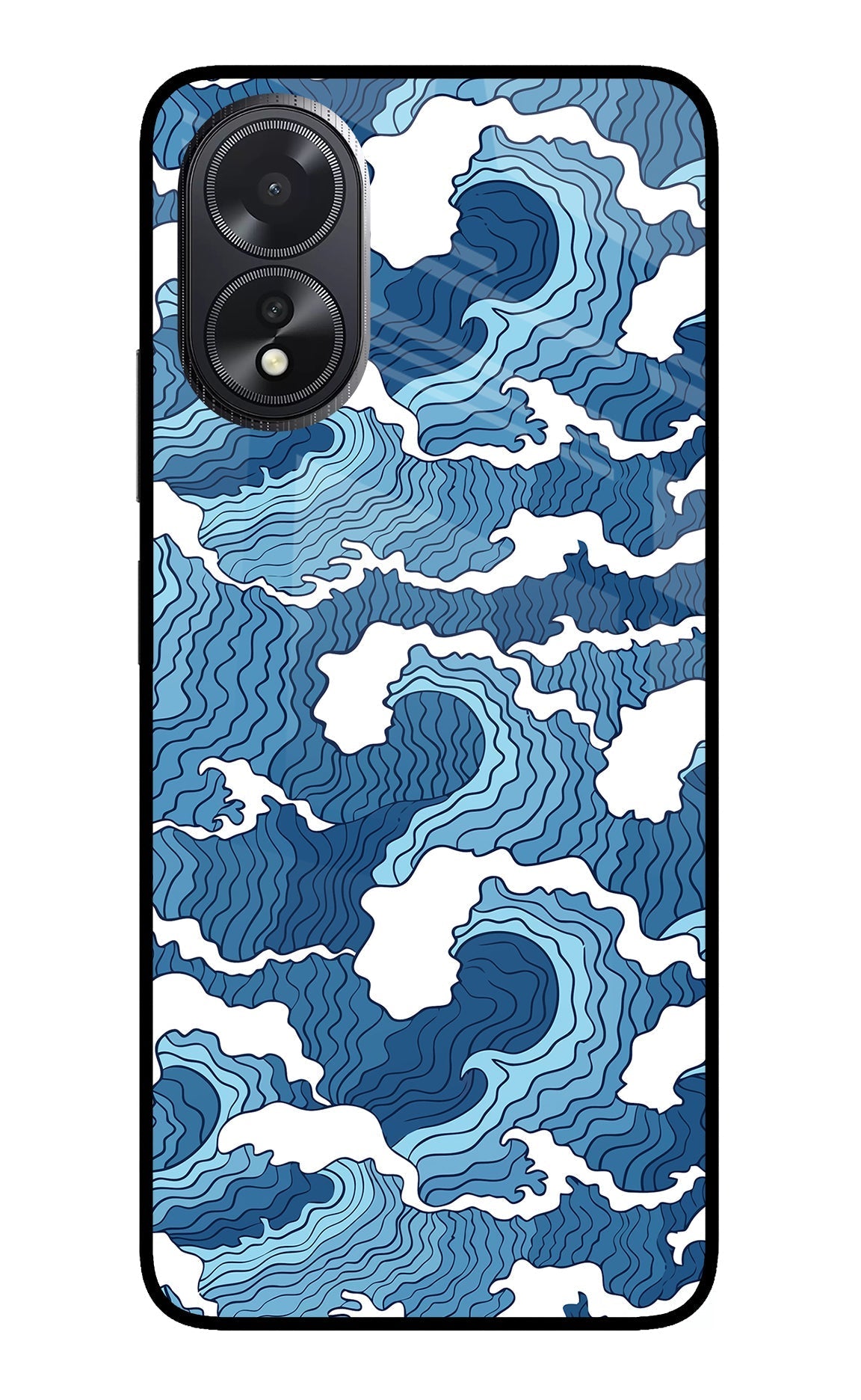 Blue Waves Case for Oppo A18/Oppo A38