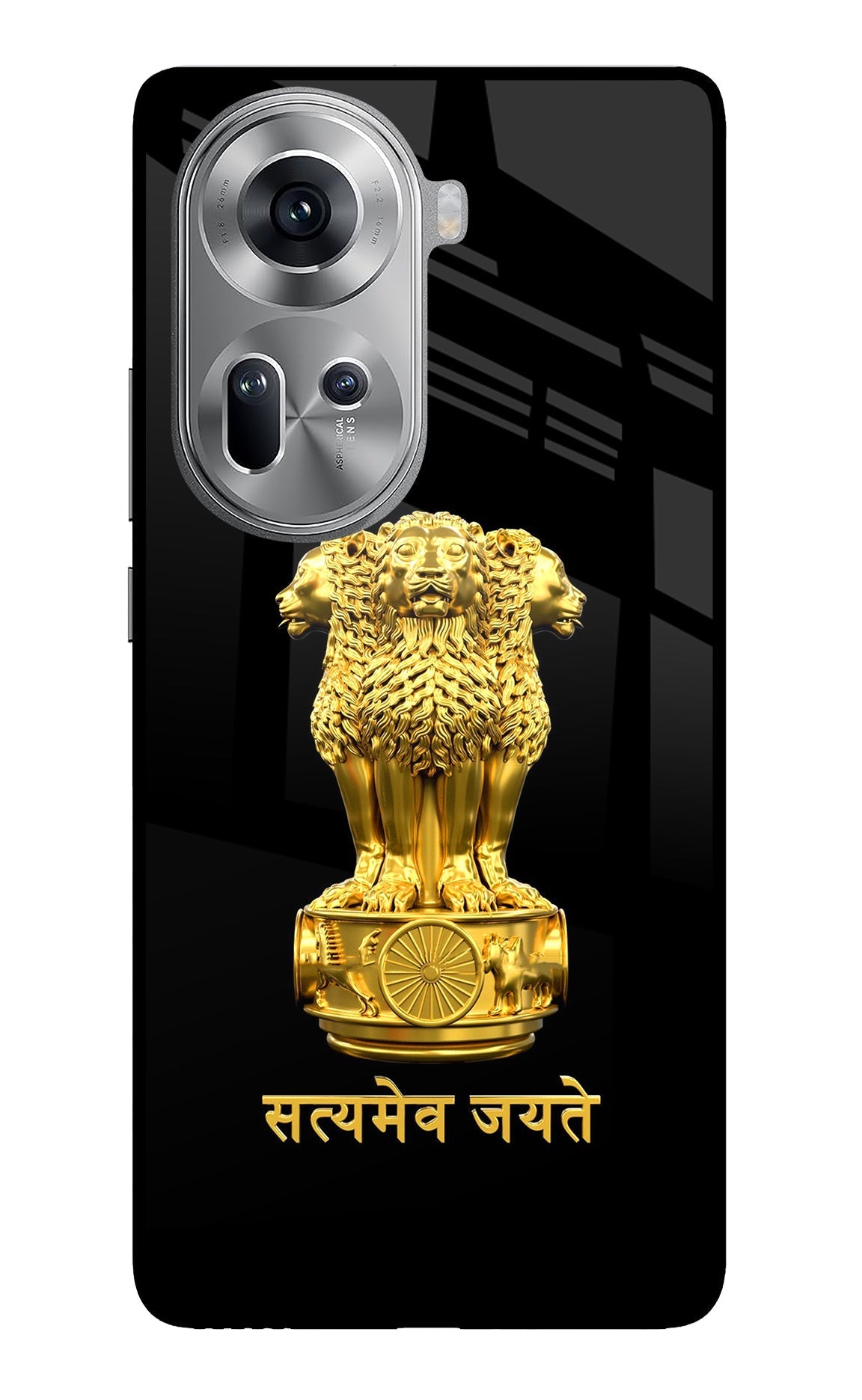 Satyamev Jayate Golden Case for Oppo Reno11