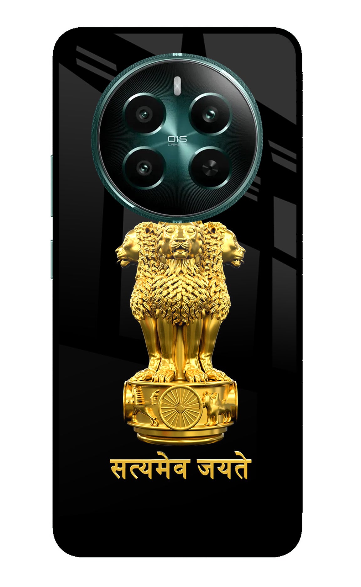 Satyamev Jayate Golden Case for Realme 12+ 5G