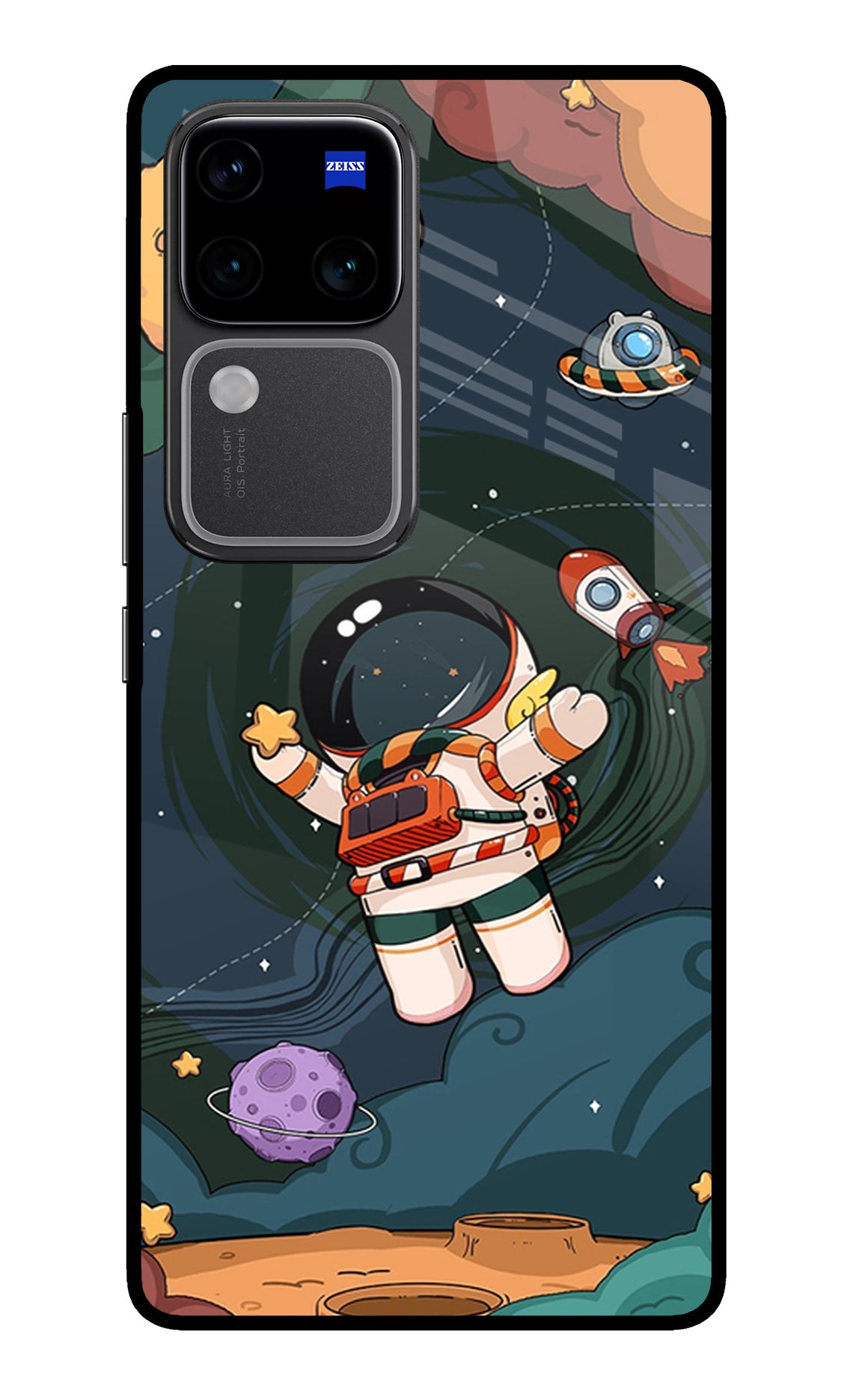 Cartoon Astronaut Case for Vivo V30 Pro 5G