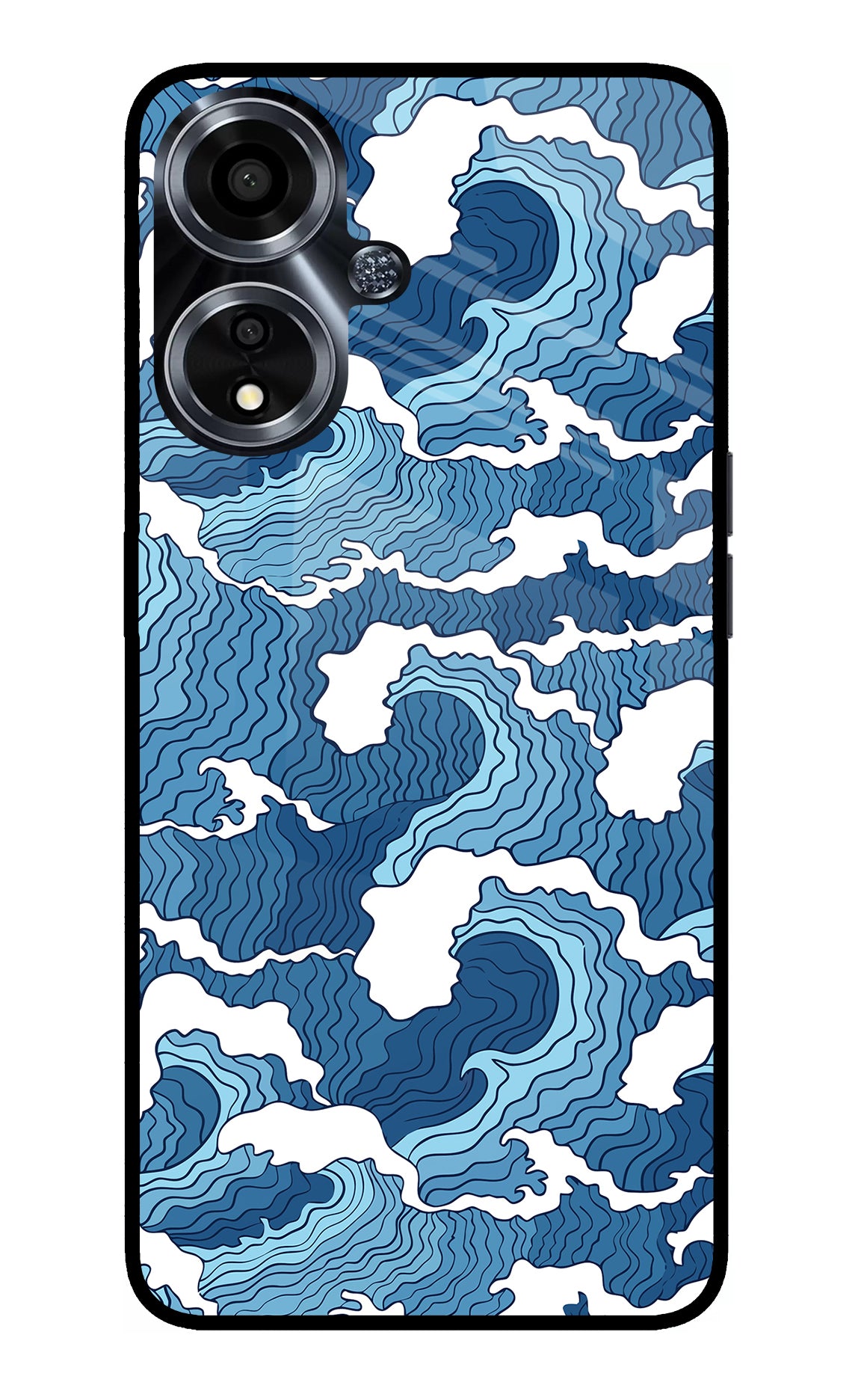 Blue Waves Case for Oppo A59 5G