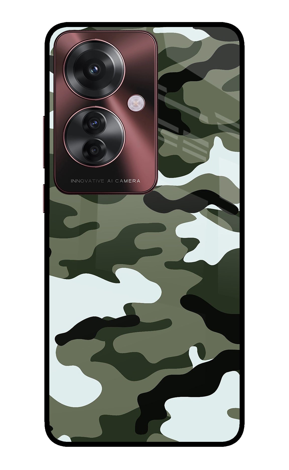 Camouflage Case for Oppo F25 Pro 5G