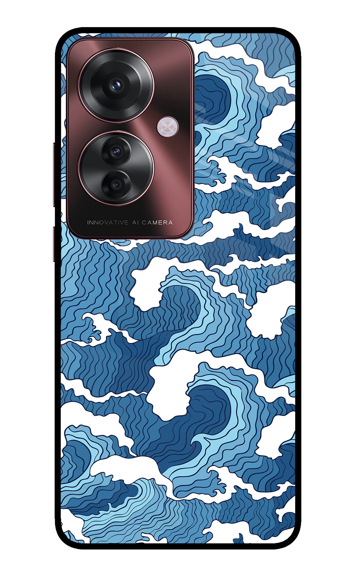 Blue Waves Case for Oppo F25 Pro 5G