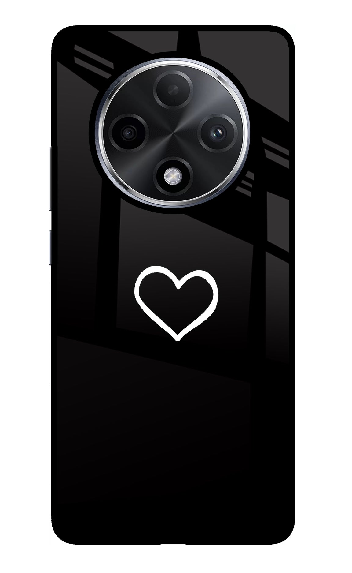 Heart Oppo F27 Pro Plus Glass Case