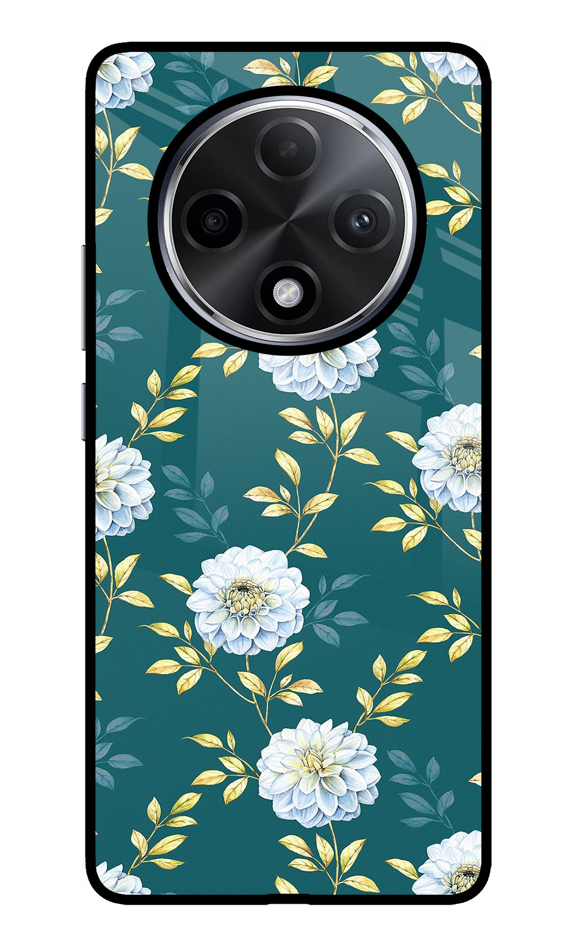 Flowers Oppo F27 Pro Plus Glass Case