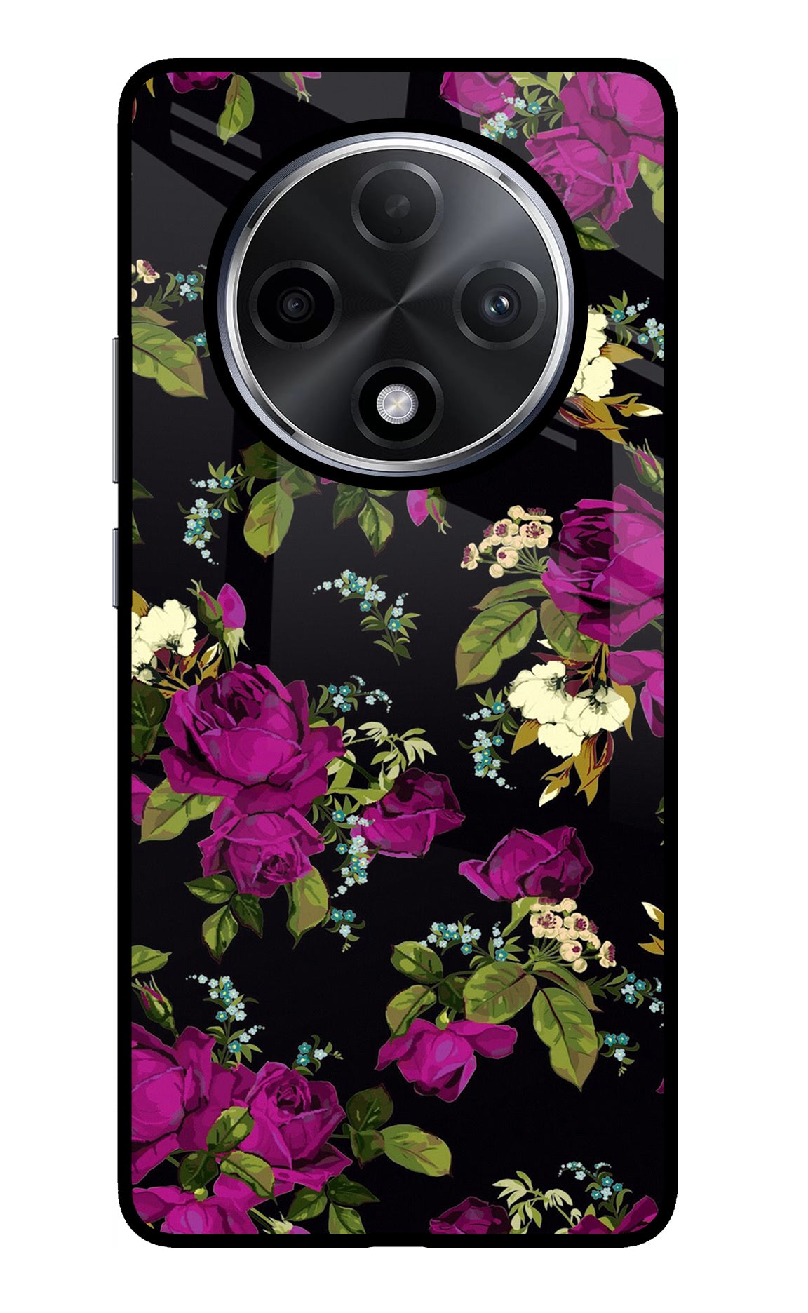 Flowers Oppo F27 Pro Plus Glass Case