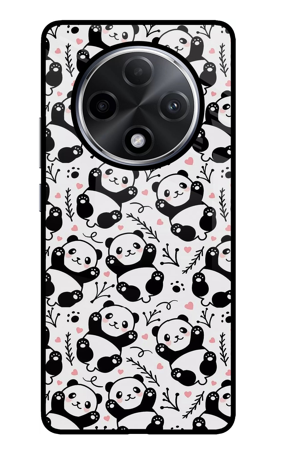 Cute Panda Oppo F27 Pro Plus Glass Case