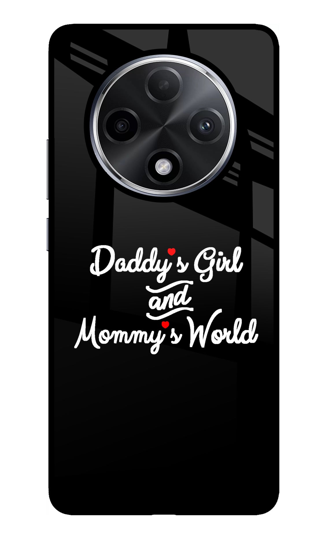 Daddy's Girl and Mommy's World Oppo F27 Pro Plus Glass Case