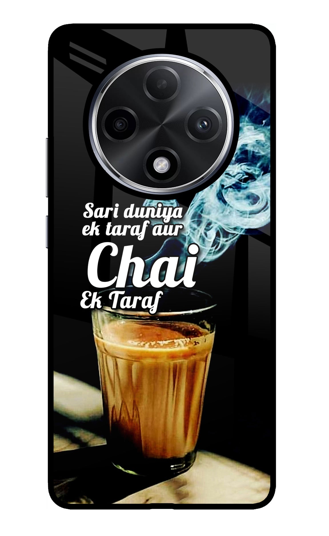 Chai Ek Taraf Quote Oppo F27 Pro Plus Glass Case