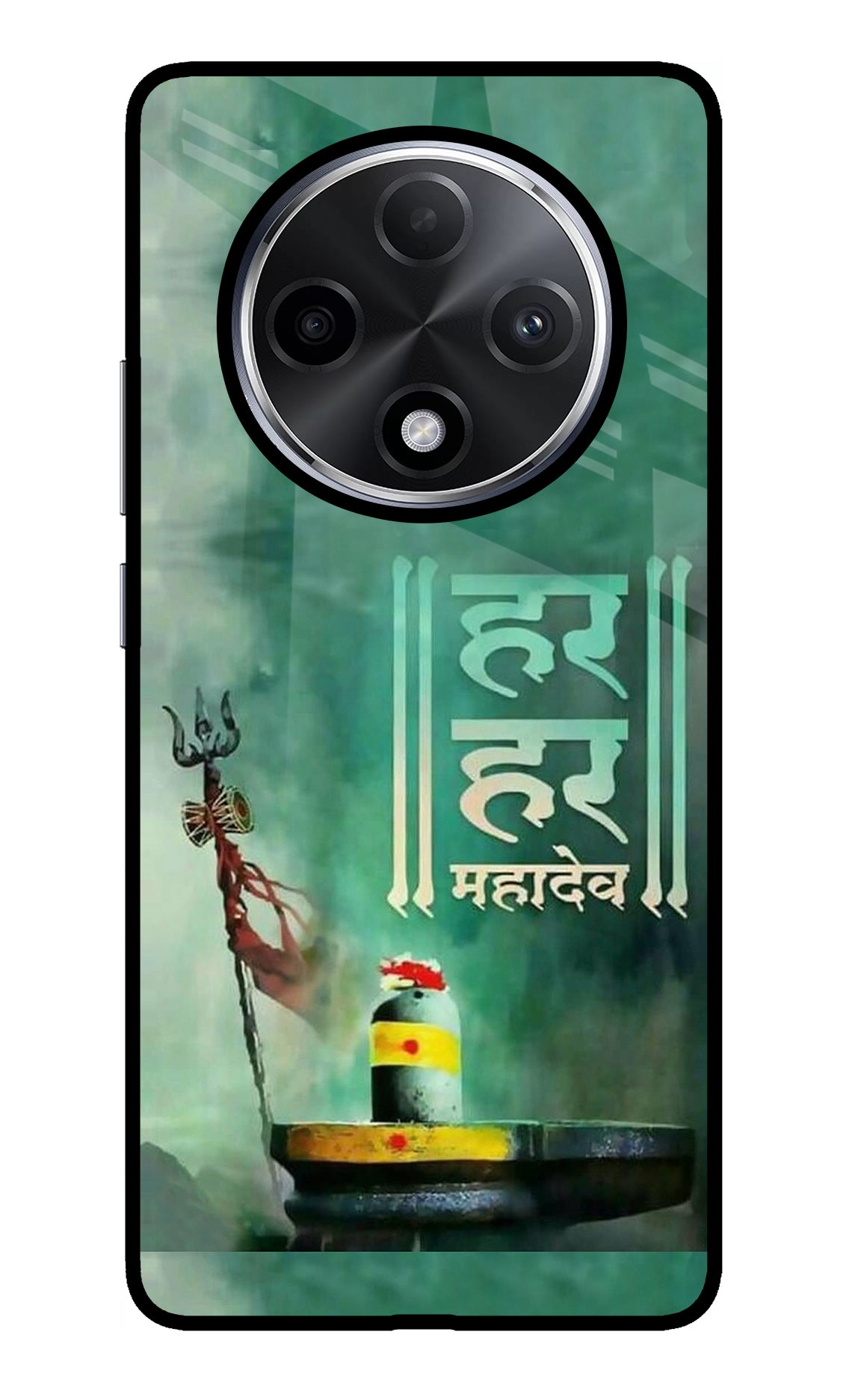 Har Har Mahadev Shivling Oppo F27 Pro Plus Glass Case