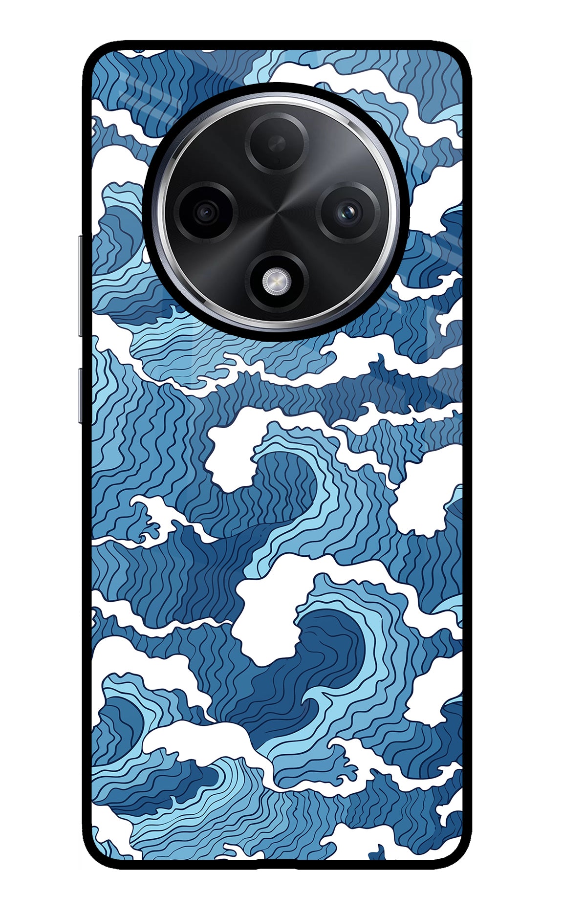 Blue Waves Oppo F27 Pro Plus Glass Case