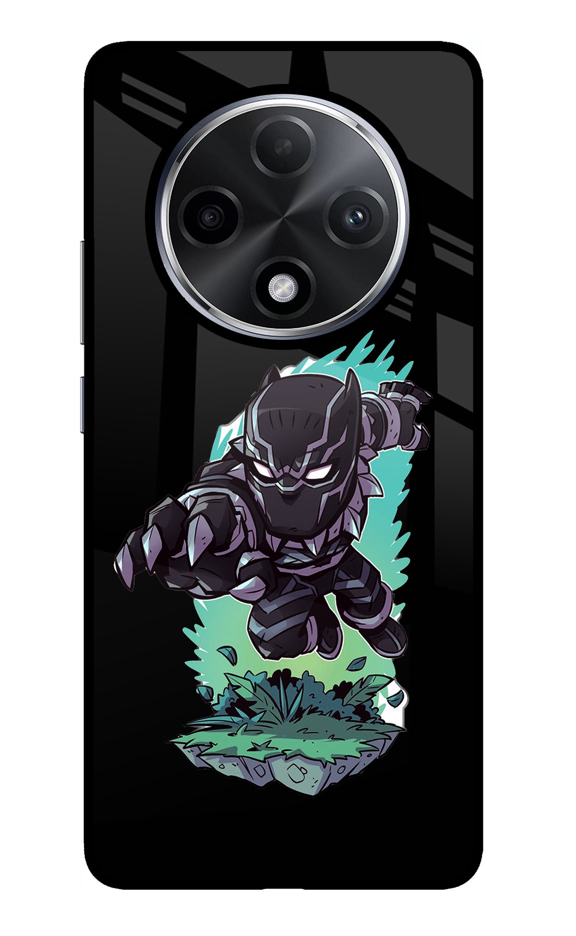 Black Panther Oppo F27 Pro Plus Glass Case