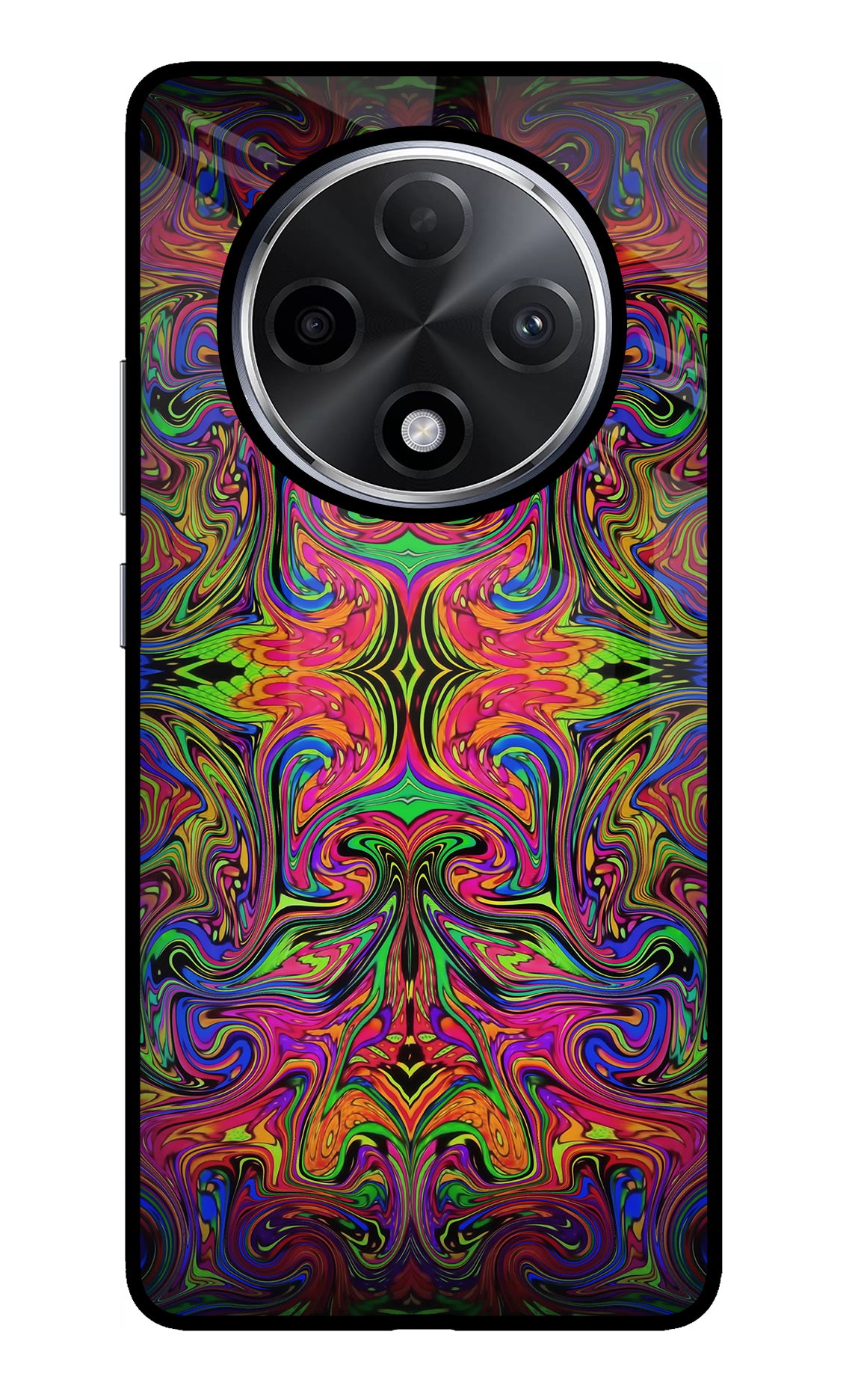 Psychedelic Art Oppo F27 Pro Plus Glass Case
