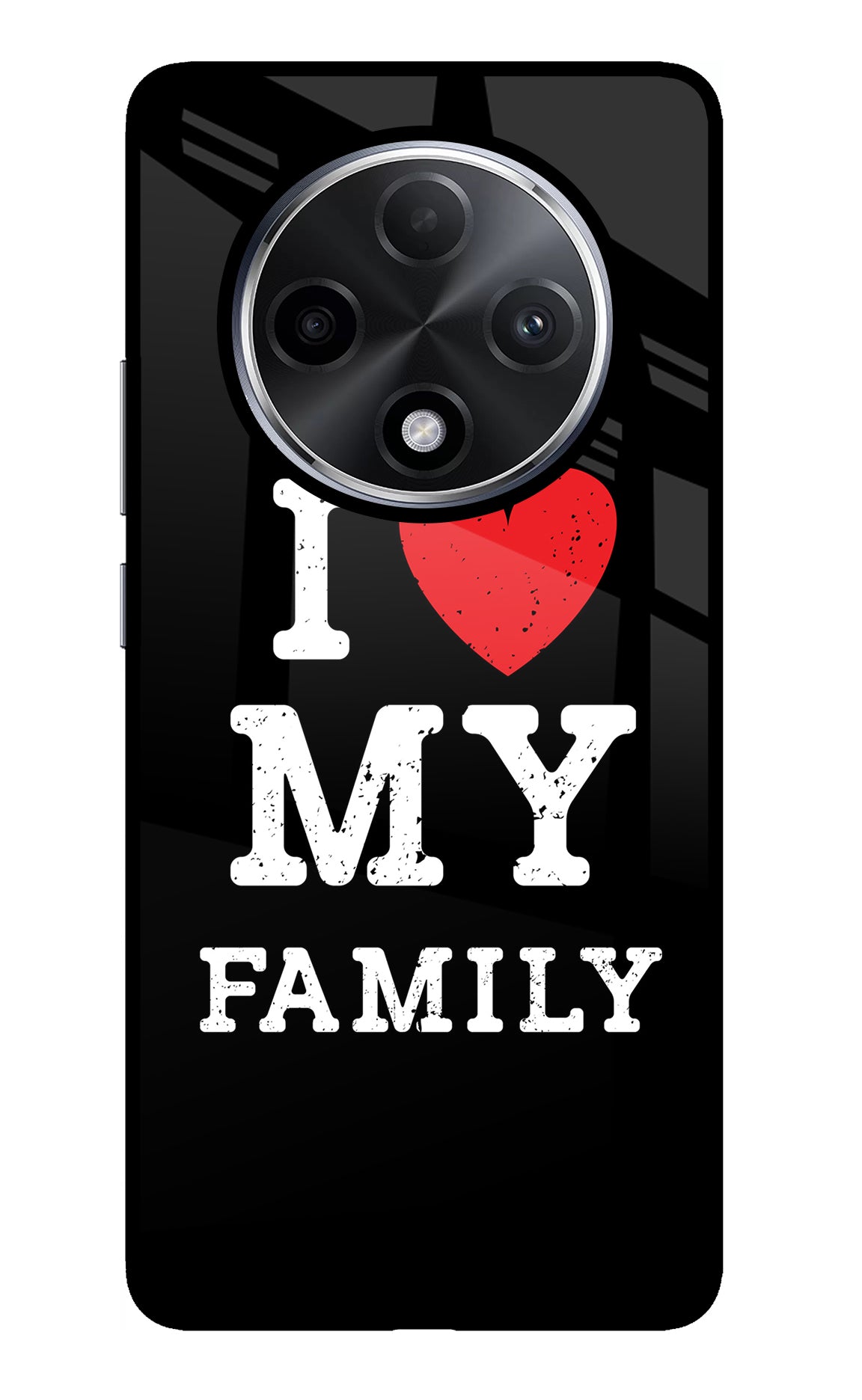 I Love My Family Oppo F27 Pro Plus Glass Case