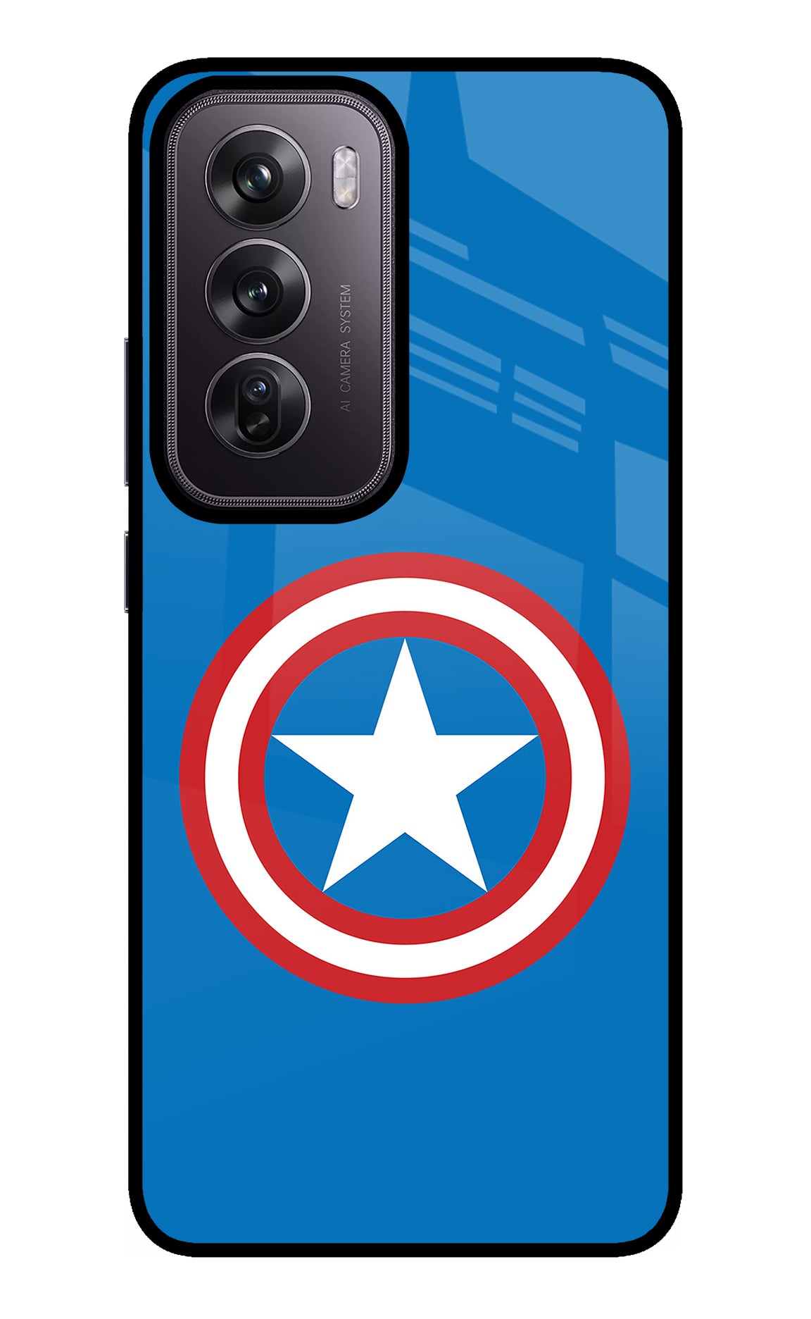Captain America Logo Oppo Reno12 Pro 5G Glass Case