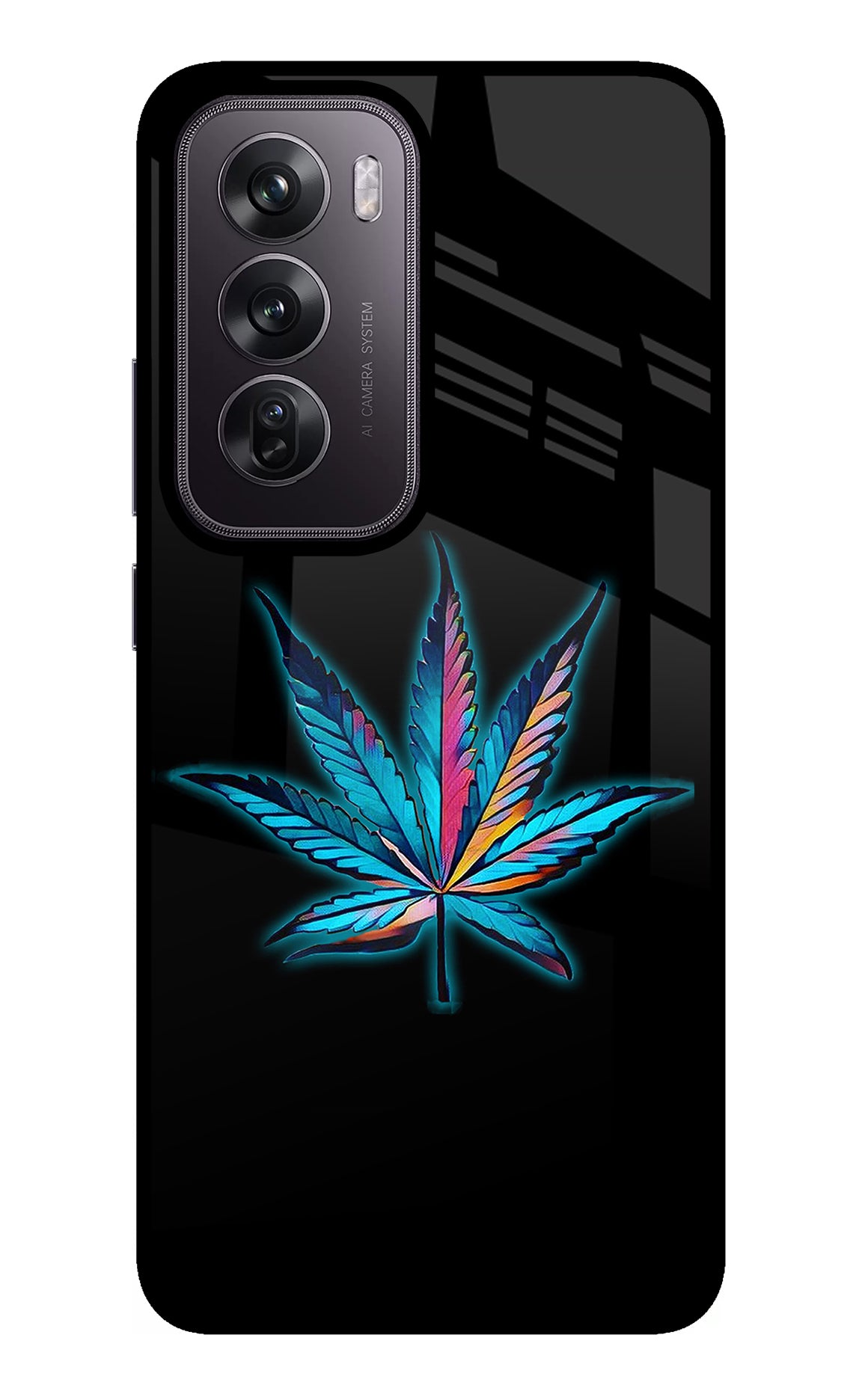 Weed Oppo Reno12 Pro 5G Glass Case