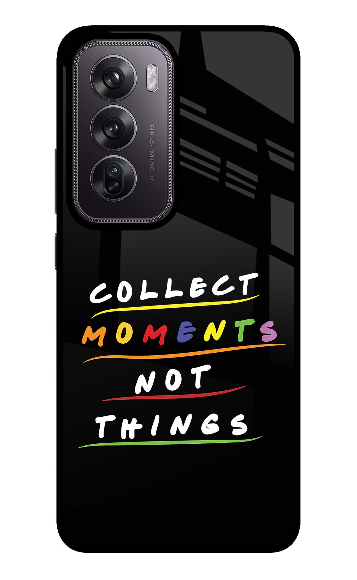 Collect Moments Not Things Oppo Reno12 Pro 5G Glass Case