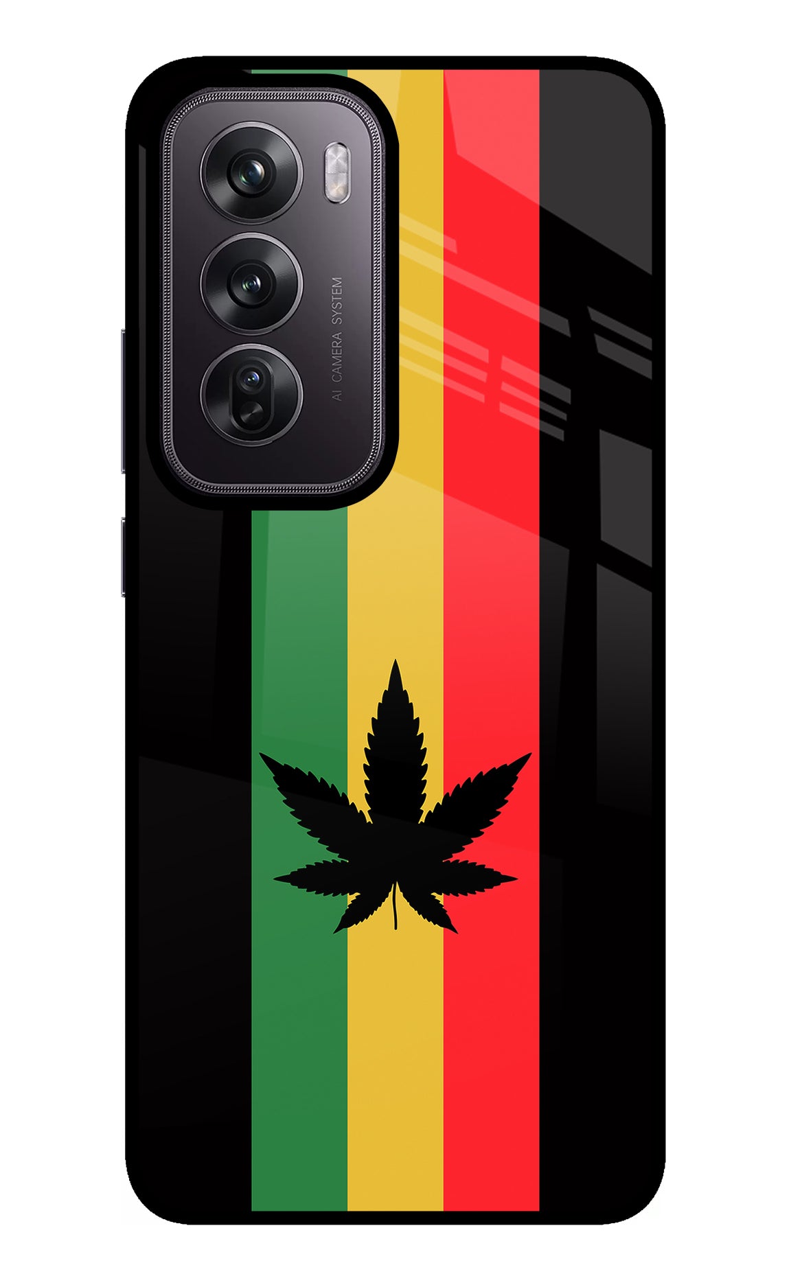 Weed Flag Oppo Reno12 Pro 5G Glass Case