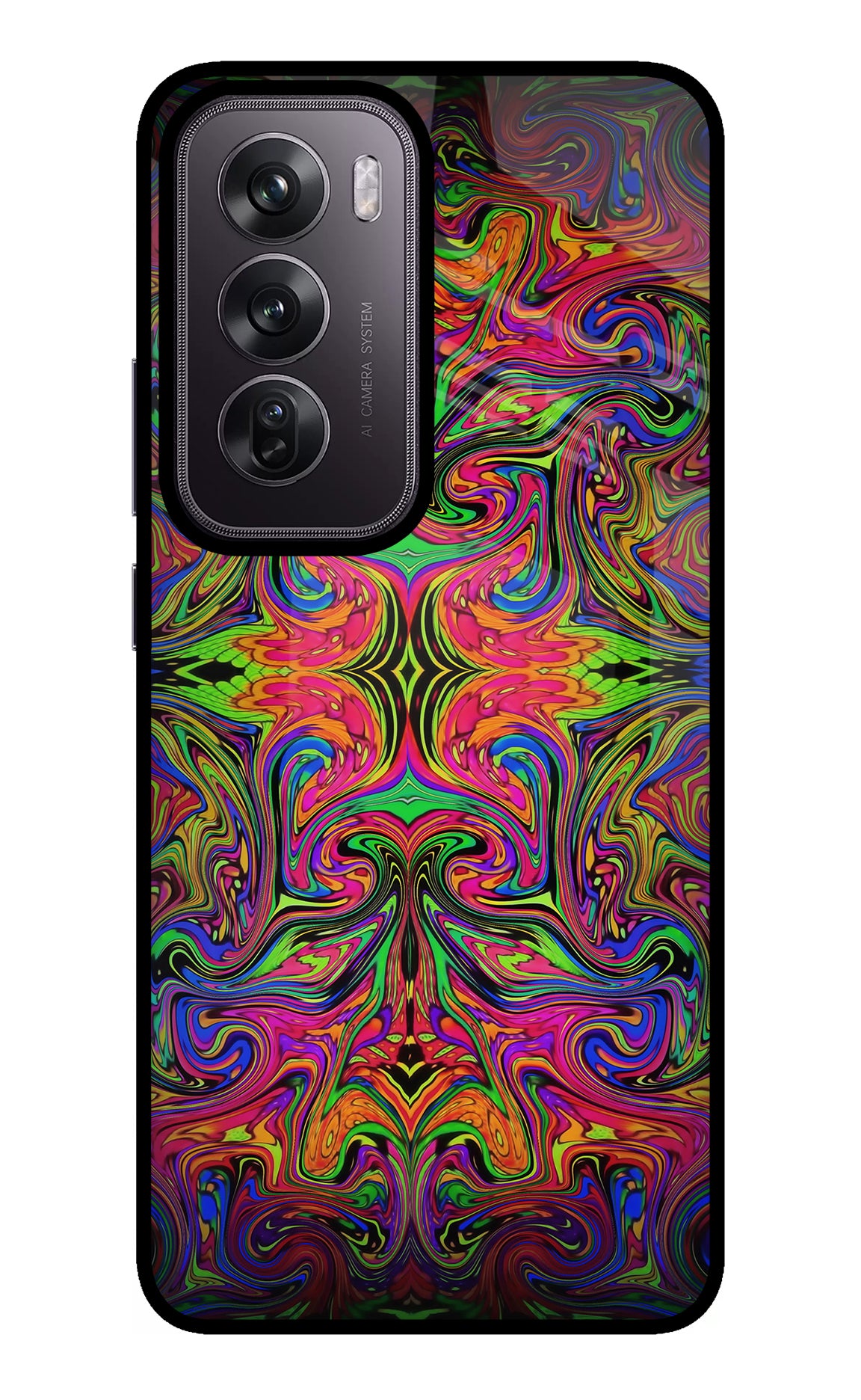 Psychedelic Art Oppo Reno12 Pro 5G Glass Case