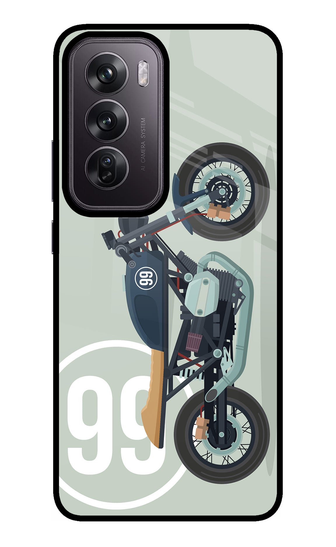 Classic Cafe Racer 99 Oppo Reno12 Pro 5G Glass Case