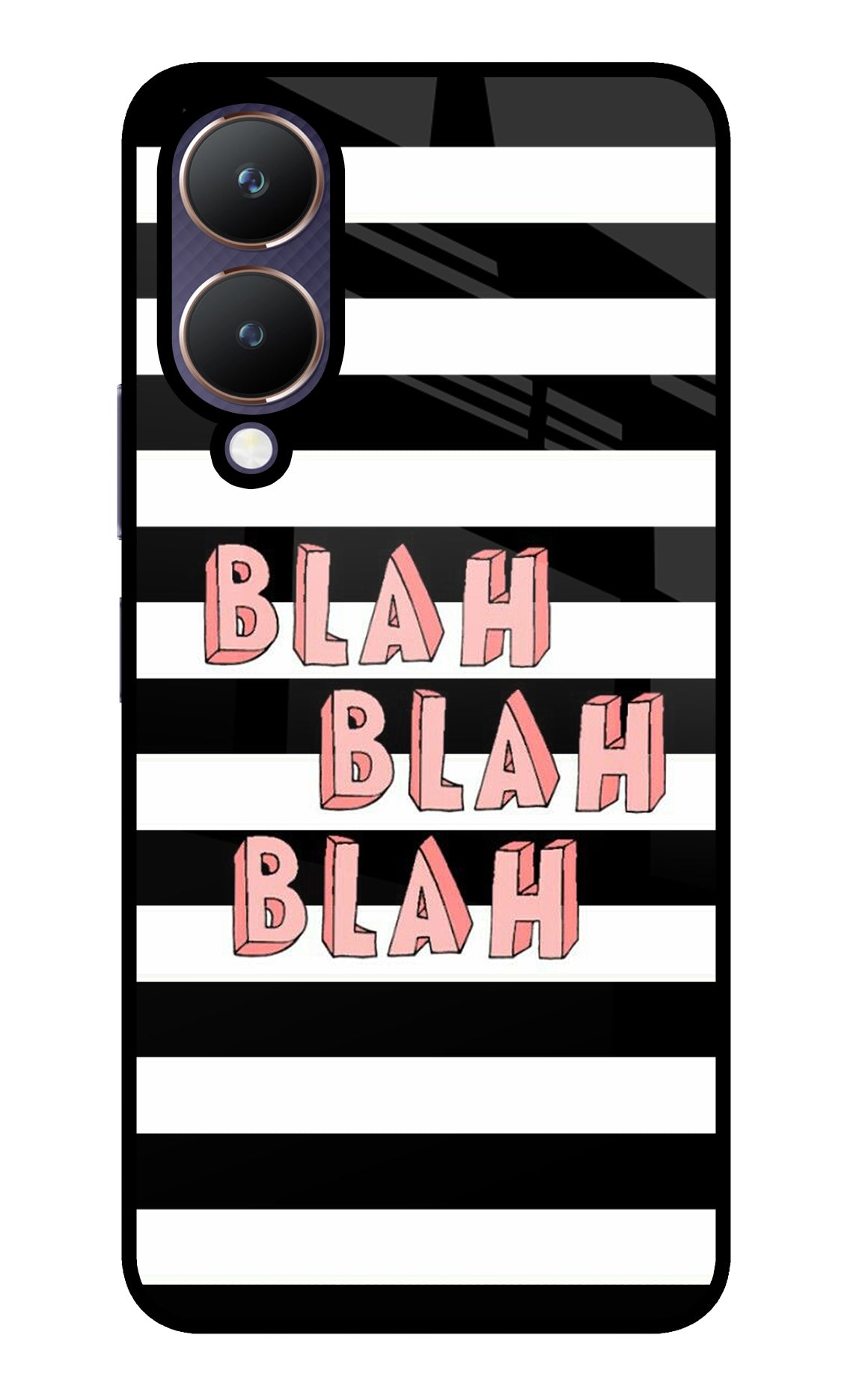 Blah Blah Blah Vivo Y28 5G Glass Case