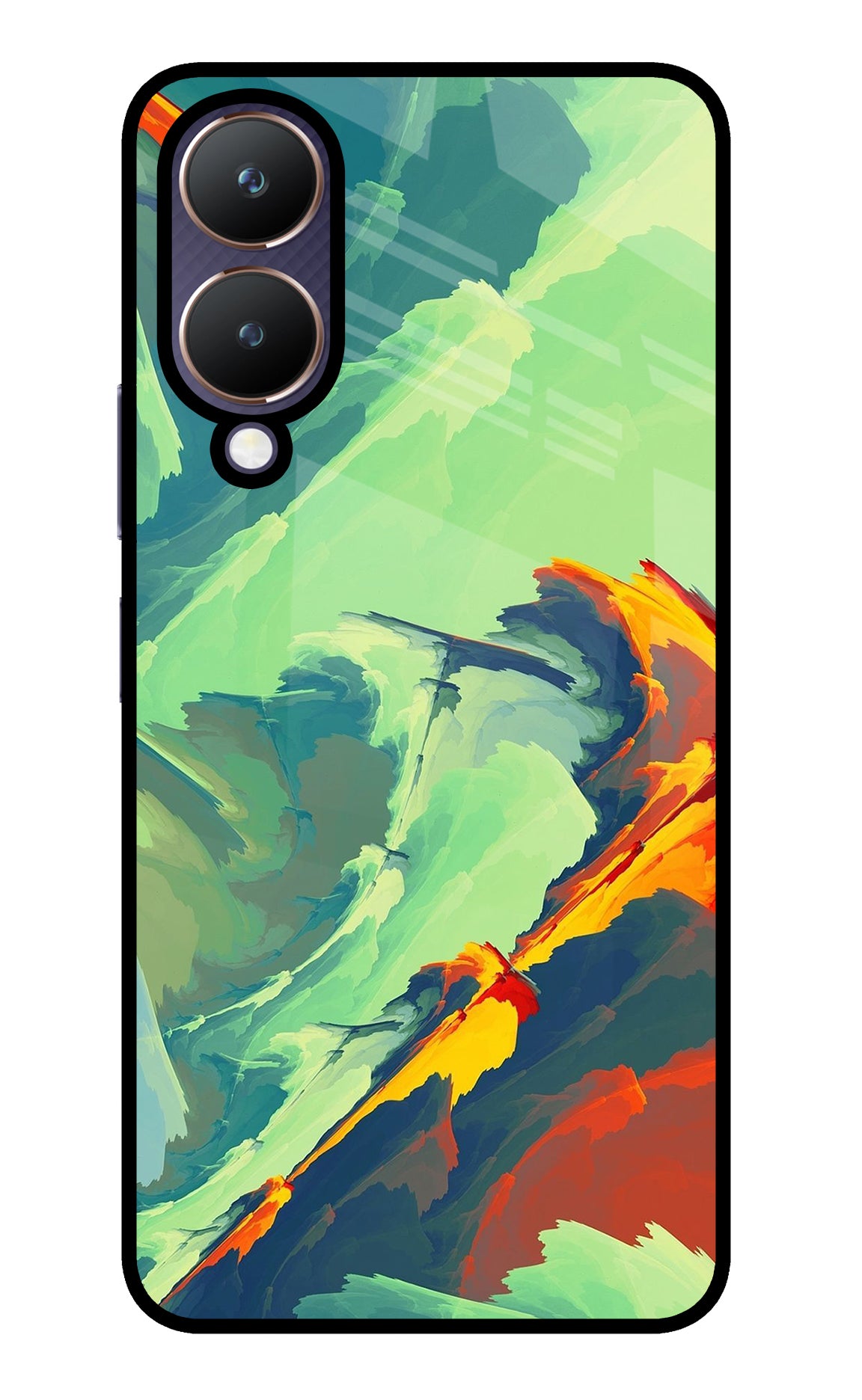 Paint Art Vivo Y28 5G Glass Case