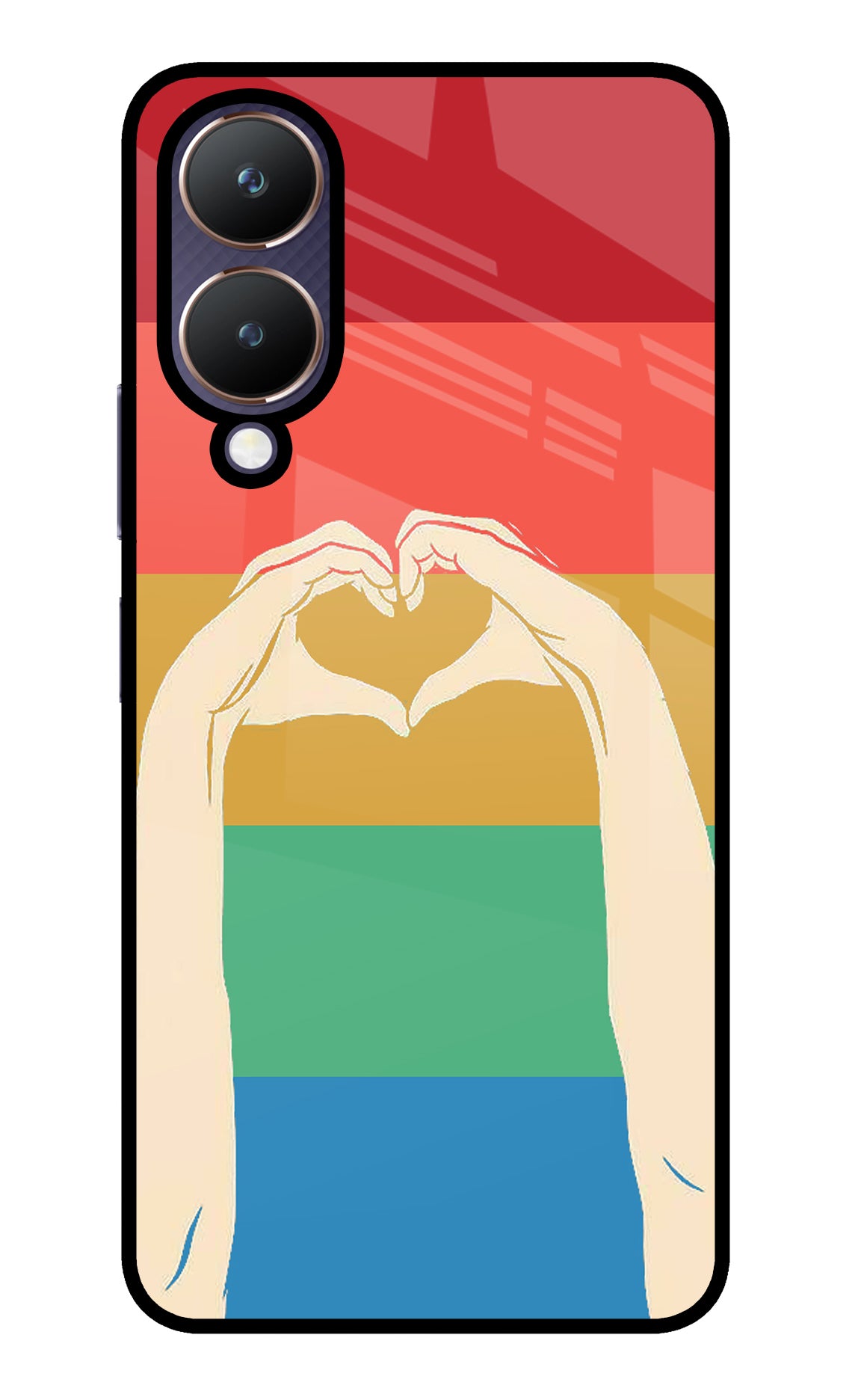 Vintage Love Vivo Y28 5G Glass Case