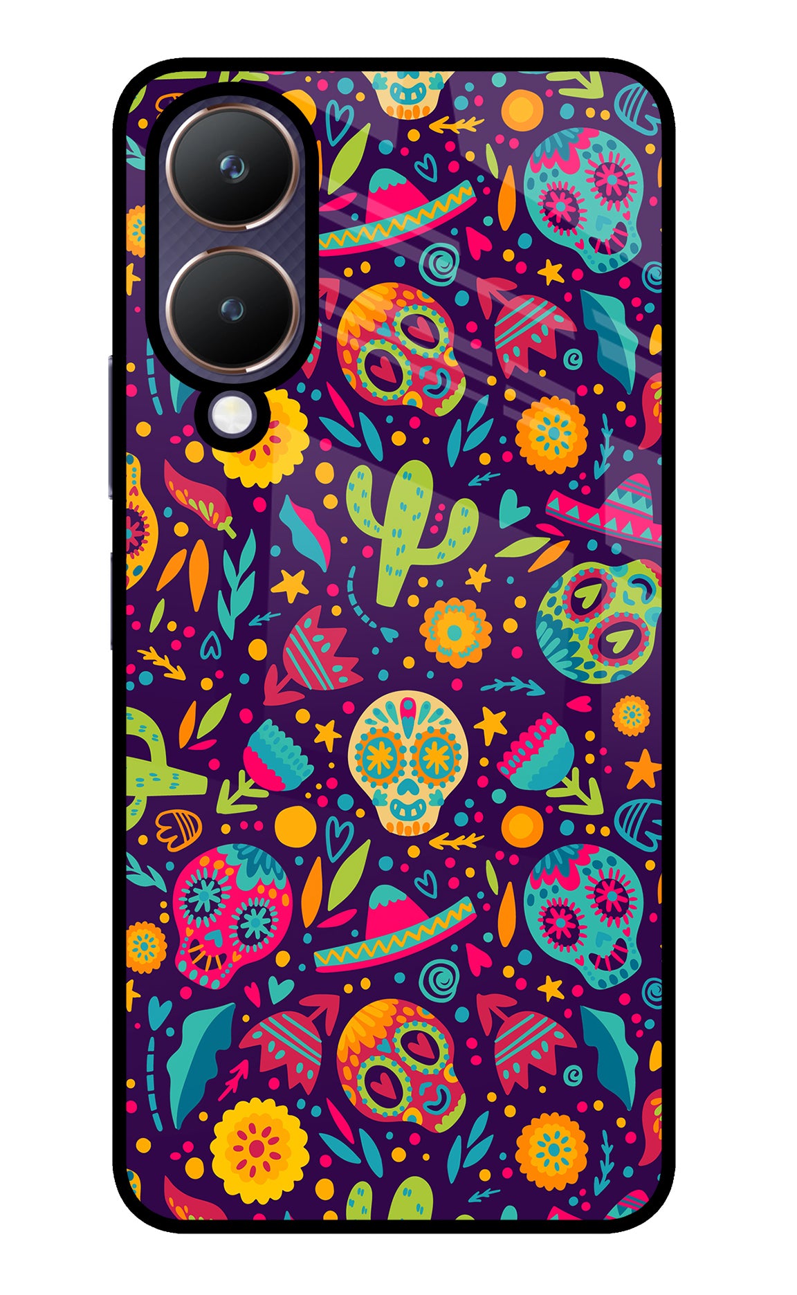Mexican Design Vivo Y28 5G Glass Case