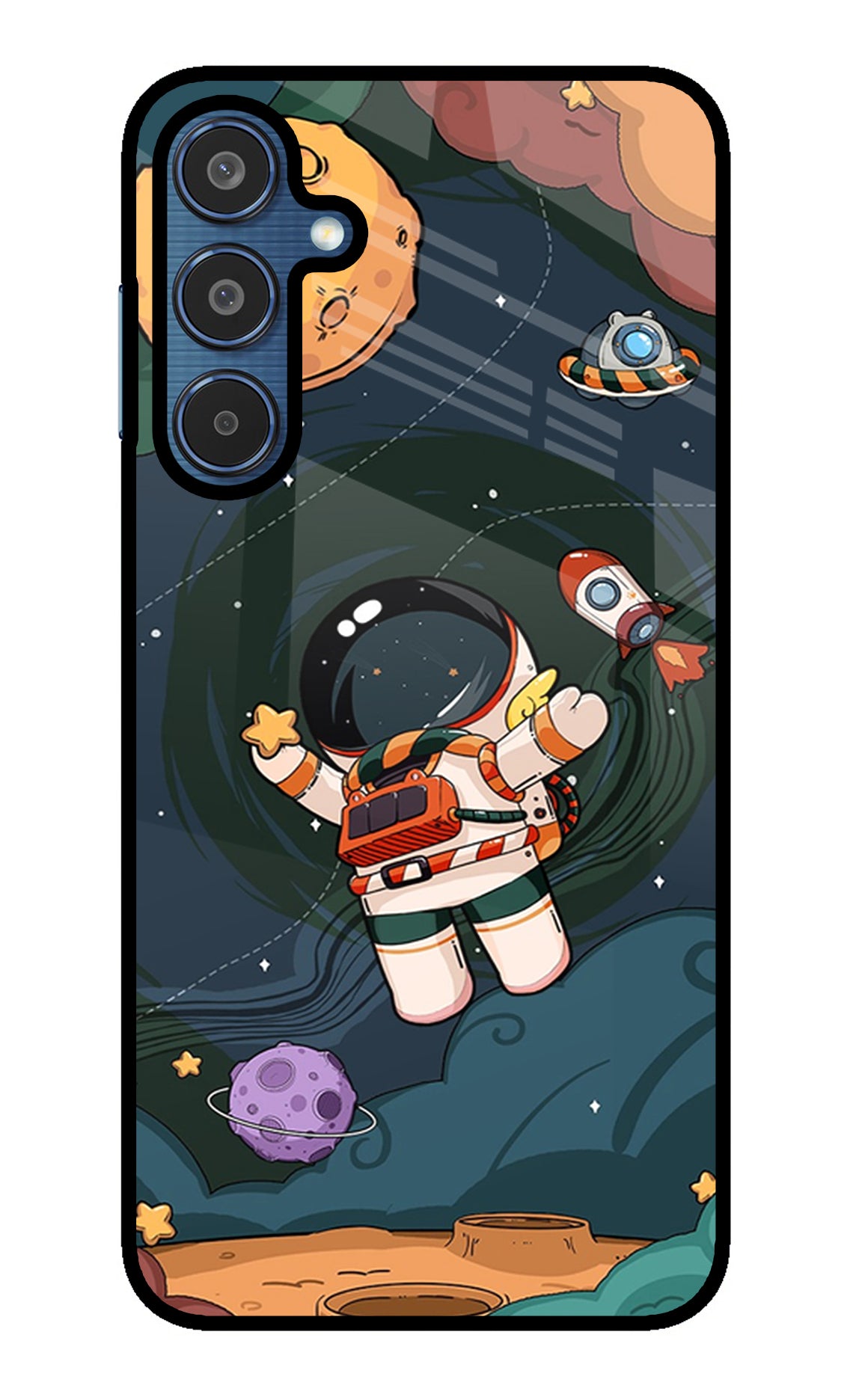 Cartoon Astronaut Case for Samsung M35 5G