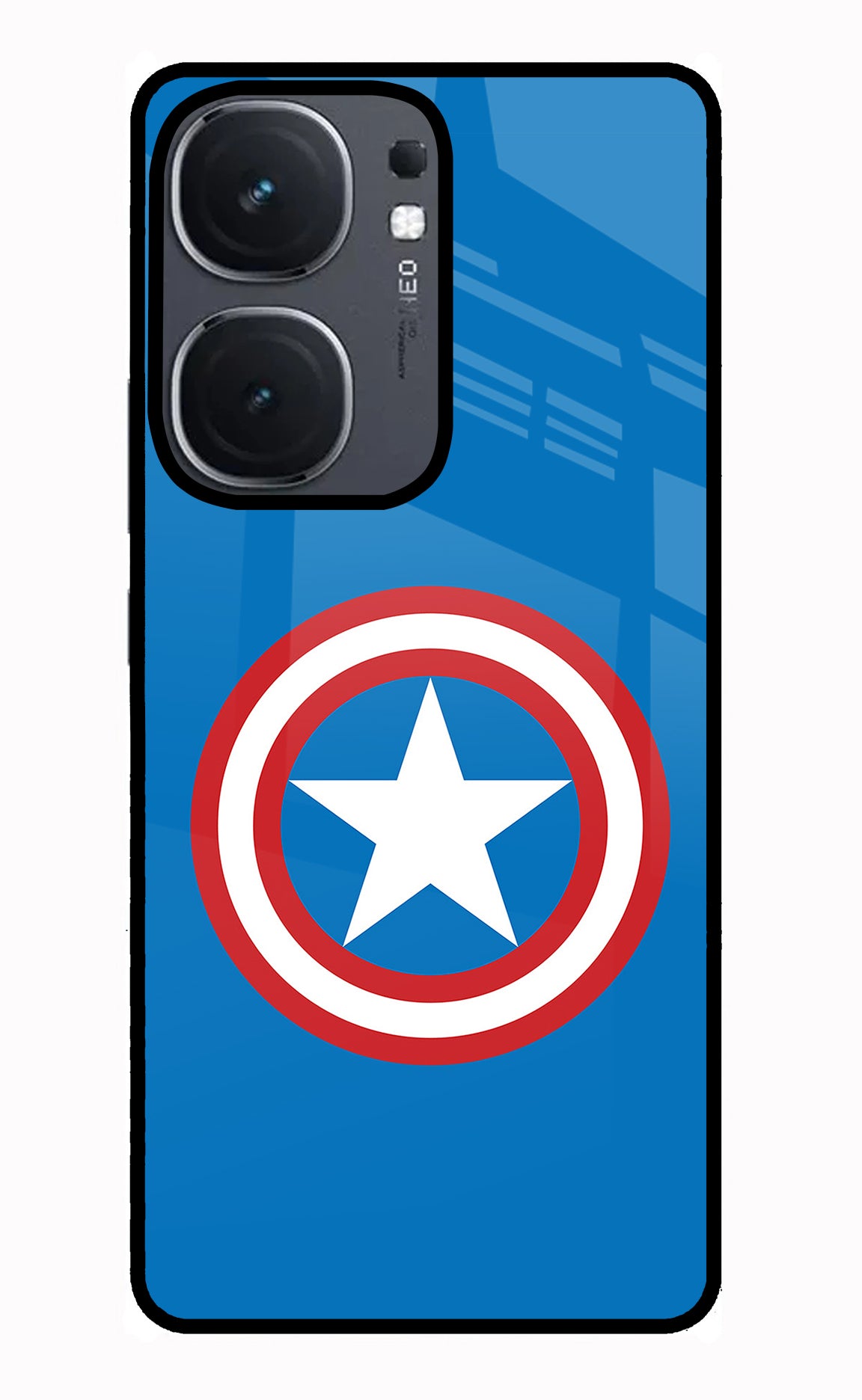 Captain America Logo IQOO Neo9 Pro Glass Case