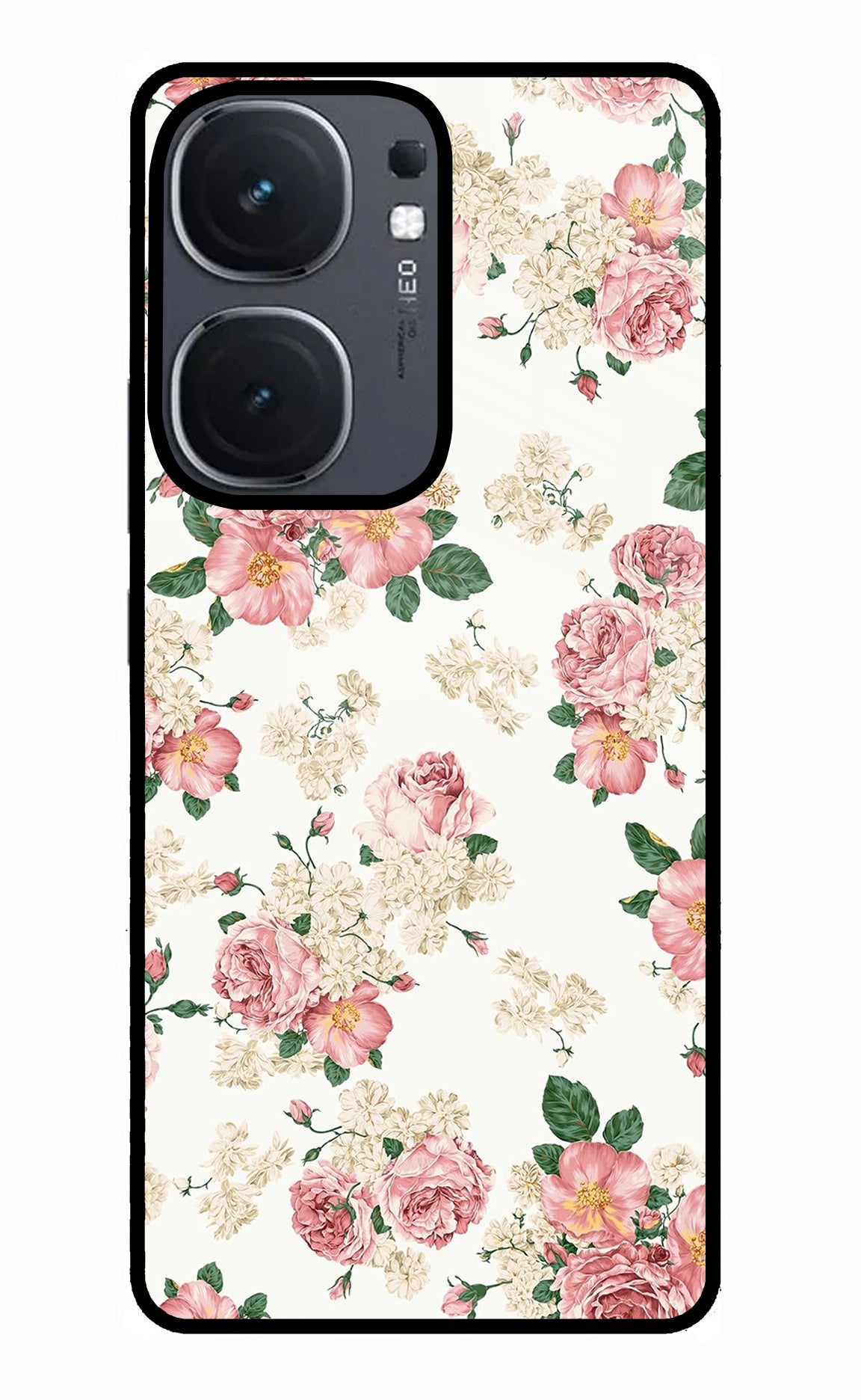 Flowers IQOO Neo9 Pro Glass Case