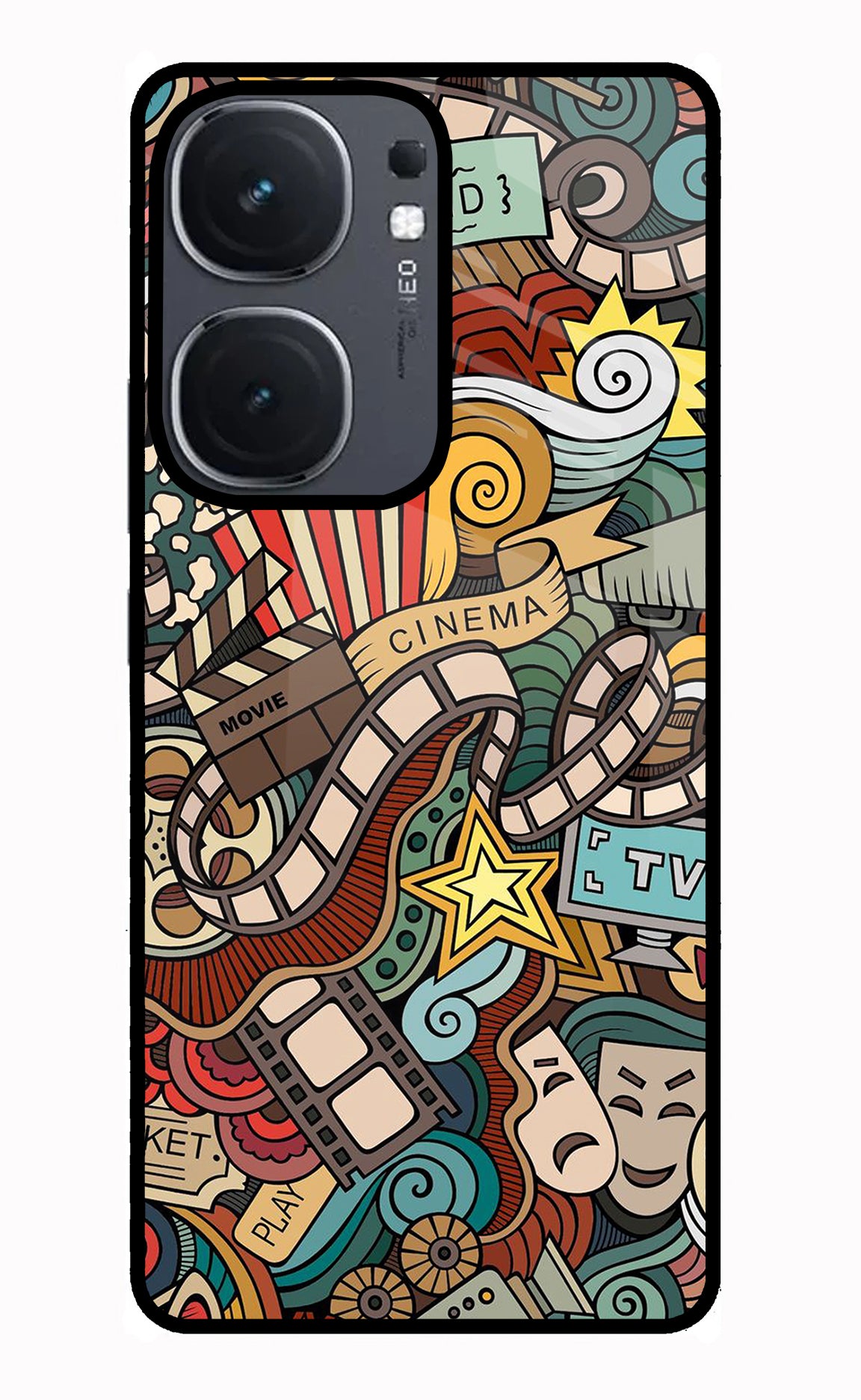 Cinema Abstract IQOO Neo9 Pro Glass Case