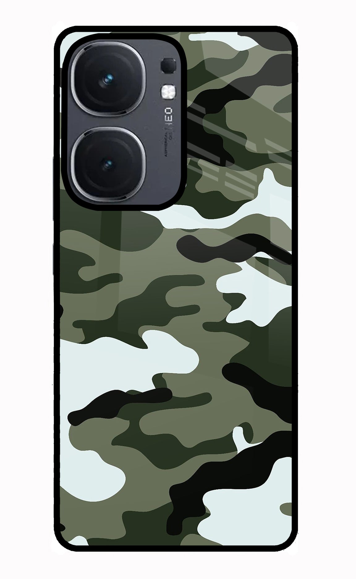 Camouflage IQOO Neo9 Pro Glass Case