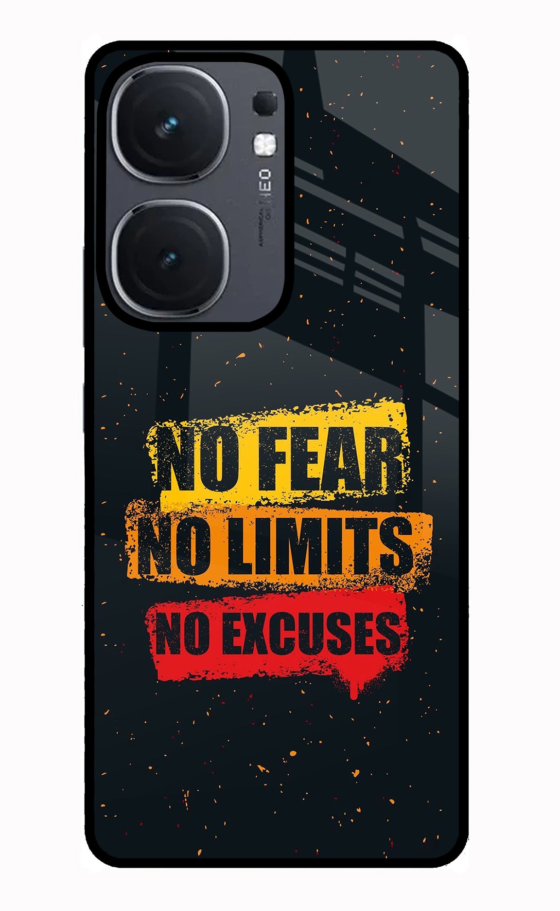 No Fear No Limits No Excuse IQOO Neo9 Pro Glass Case