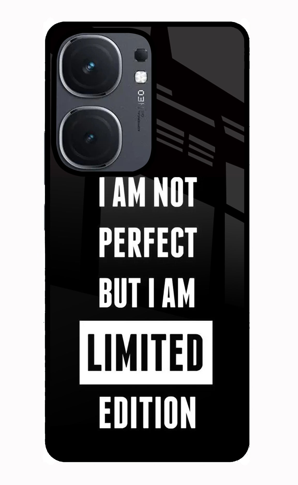 I Am Not Perfect But I Am Limited Edition IQOO Neo9 Pro Glass Case