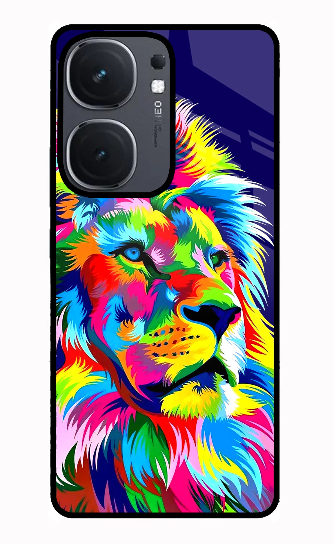 Vector Art Lion IQOO Neo9 Pro Glass Case