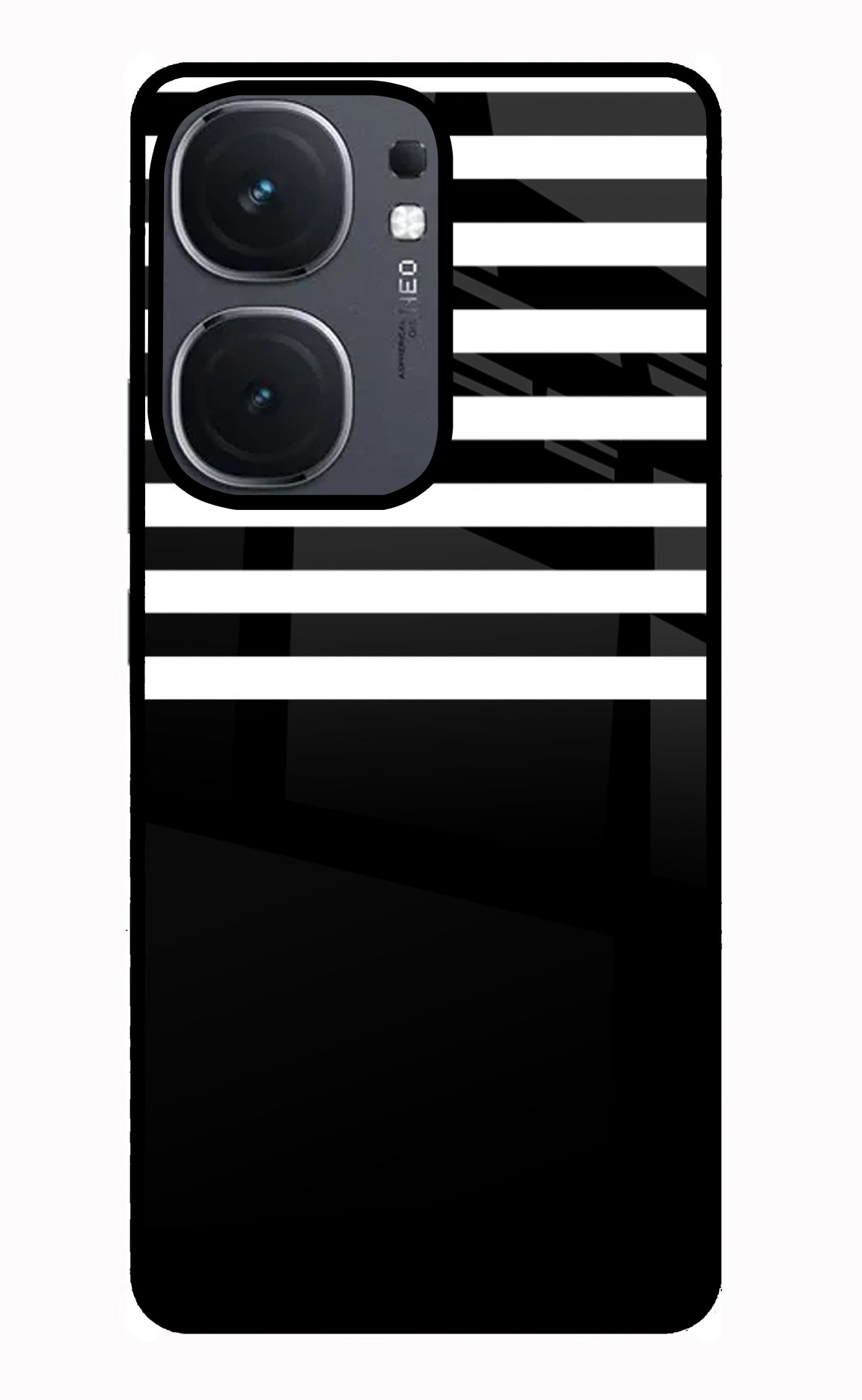 Black and White Print IQOO Neo9 Pro Glass Case
