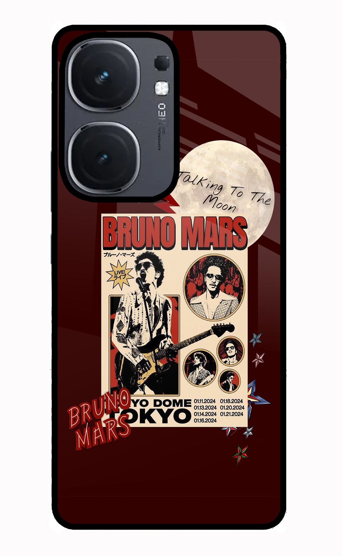 Bruno Mars IQOO Neo9 Pro Glass Case