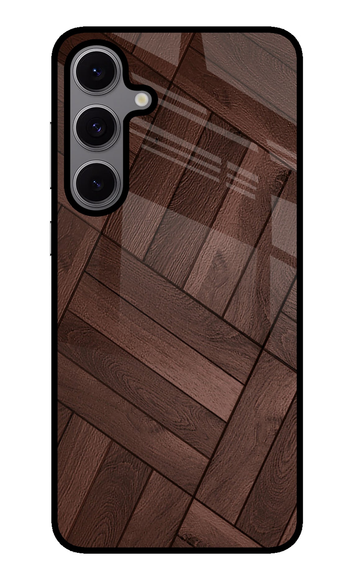 Wooden Texture Design Samsung S24 FE 5G Glass Case