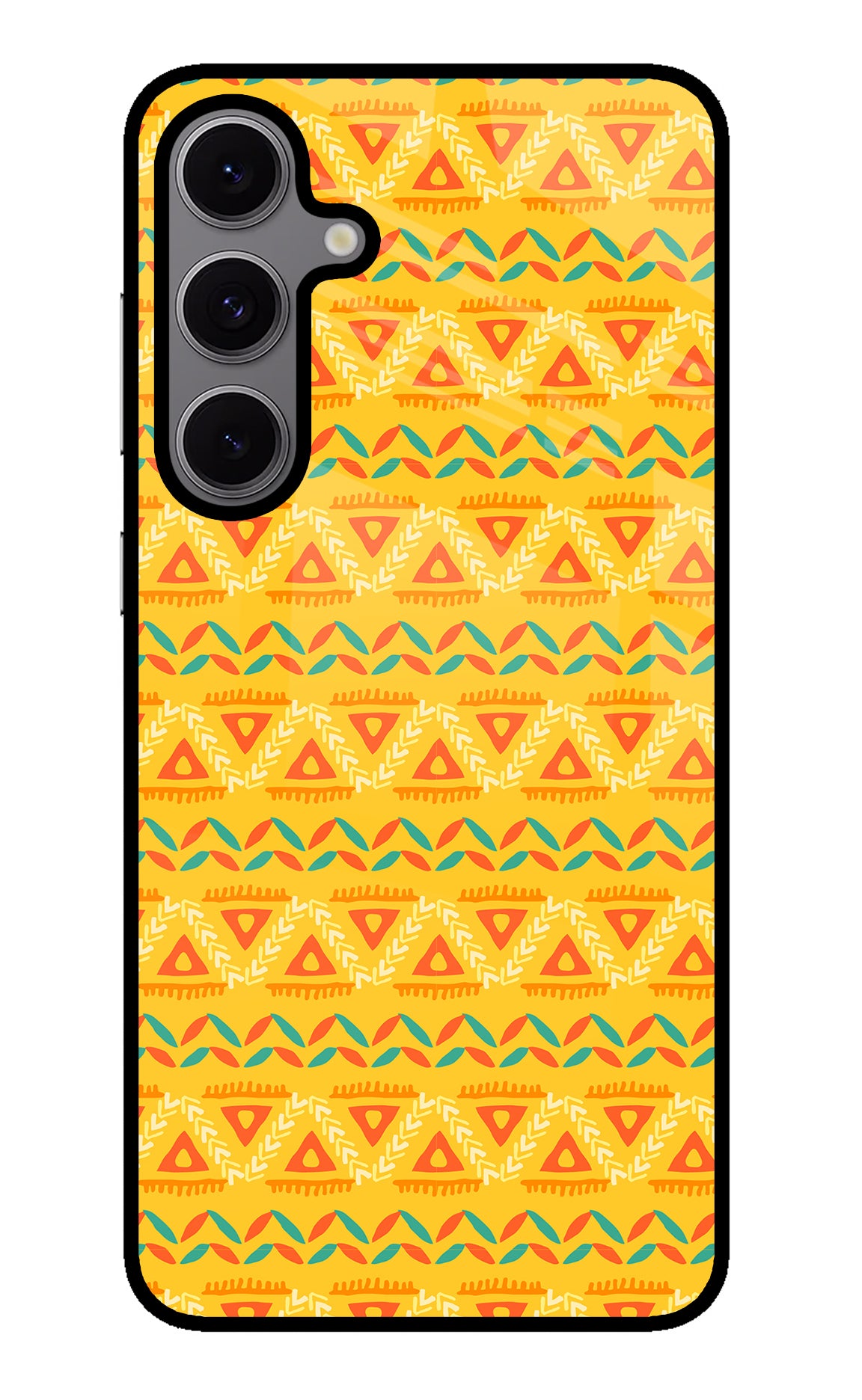 Tribal Pattern Samsung S24 FE 5G Glass Case