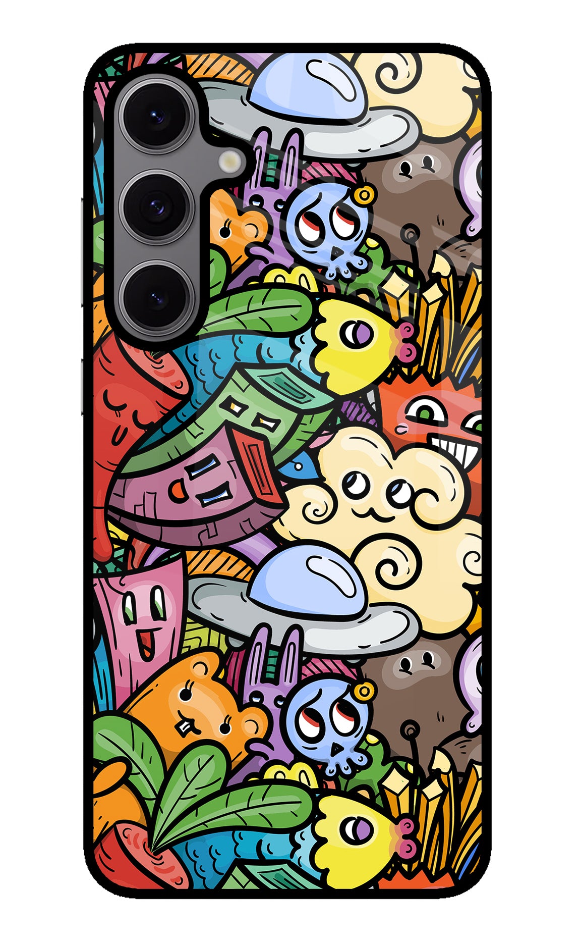 Veggie Doodle Samsung S24 FE 5G Glass Case