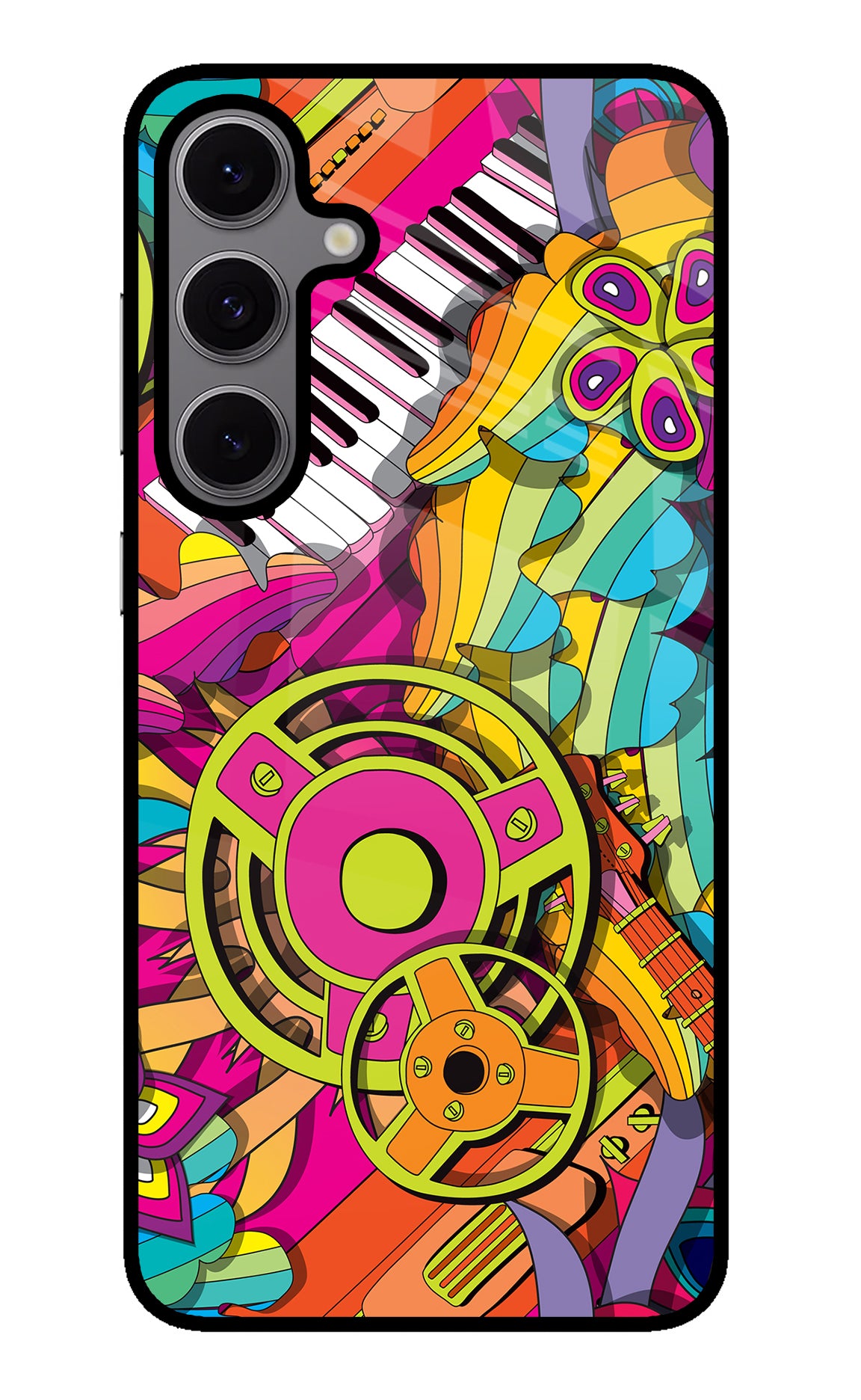 Music Doodle Samsung S24 FE 5G Glass Case