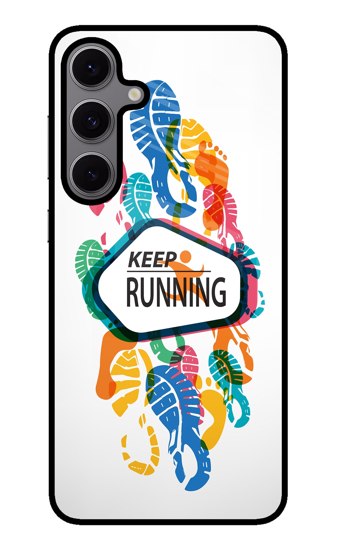 Keep Running Samsung S24 FE 5G Glass Case